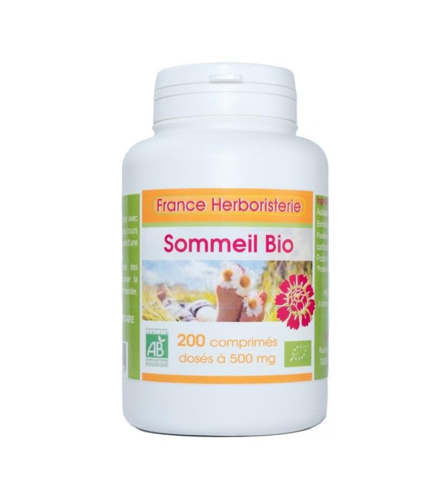 SLEEP ORGANIC AB 200 tablets dosed at 500 mg.