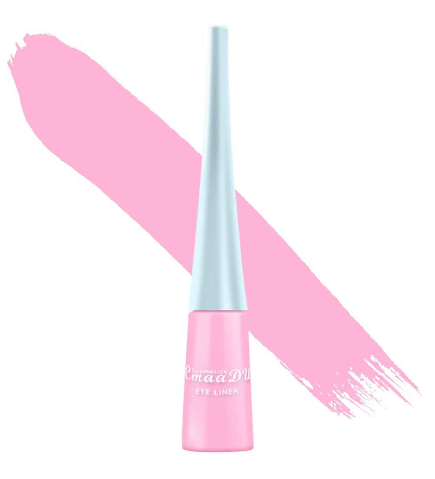 FAEYLI Waterproof Matte Liquid Eyeliner Pen | High Pigment Color | Pink, White, Black, Red, Brown, Green, Purple | Durable Formula | Eye Makeup - 02 - Buy Online on GoSupps.com