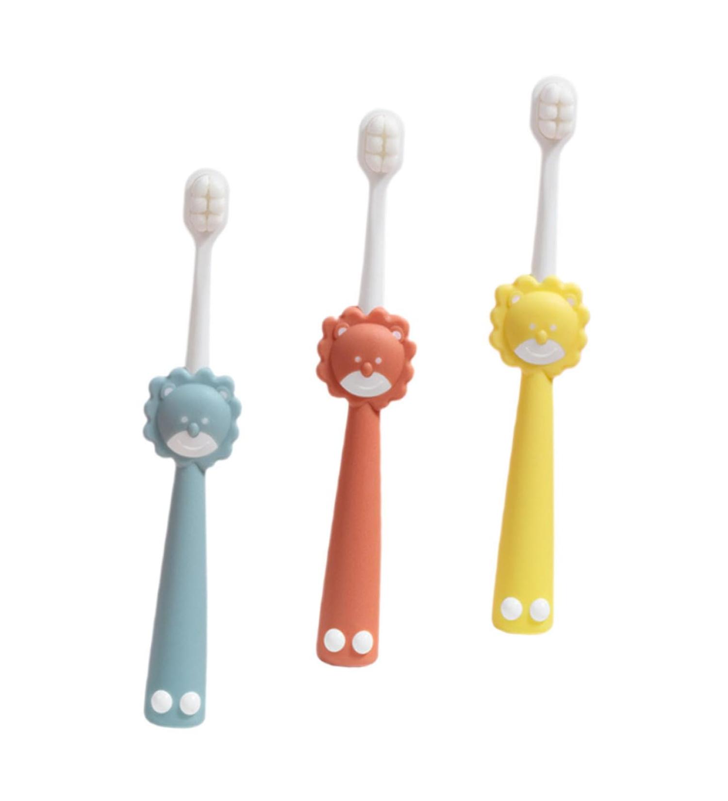 Coolhiya 3-Piece Children's Travel Toothbrush Set | Manual Toothbrush for Ages 3-12 | Essential Kids' Oral Care Accessories - Buy Online on GoSupps.com