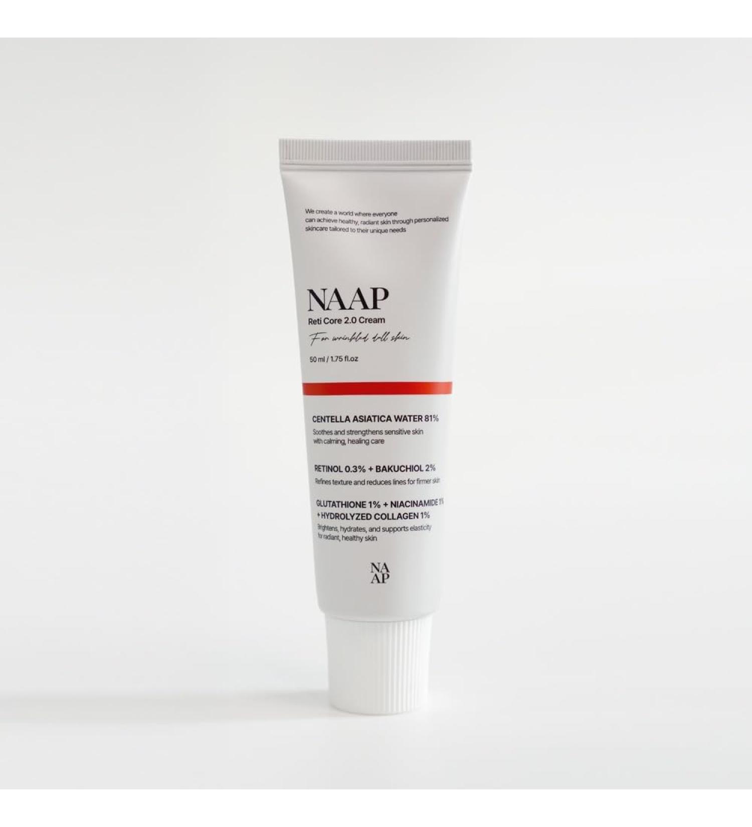 NAAP Reti Core Facial Cream Daily Skincare Cream 50 ml - Buy Online on GoSupps.com