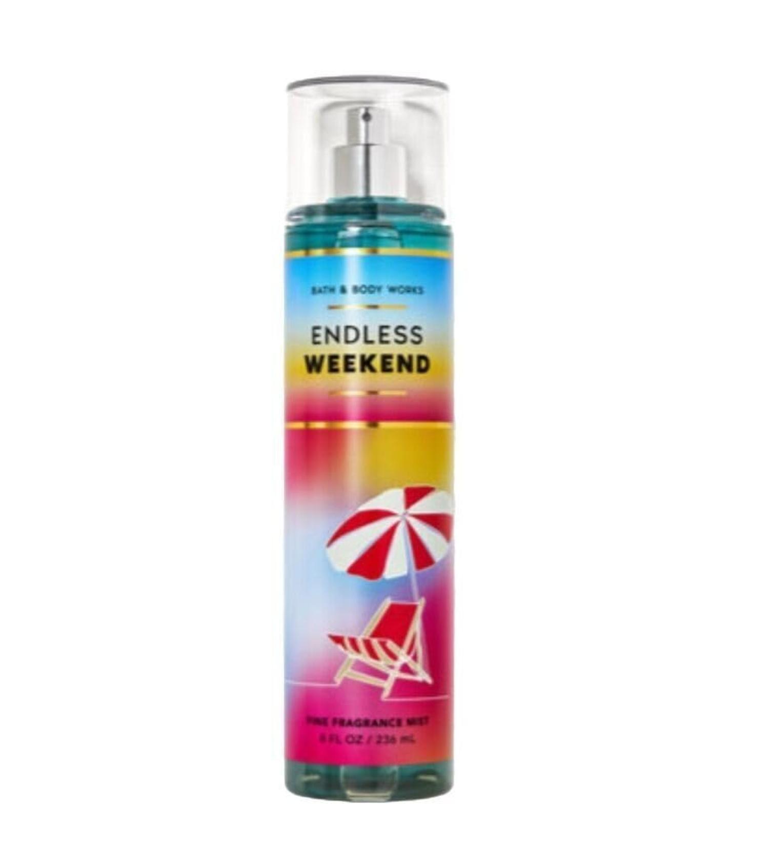 Bath & Body Works Endless Weekend Fine Fragrance Body Spray Mist Warm Vanilla Sugar (Endless Weekend)