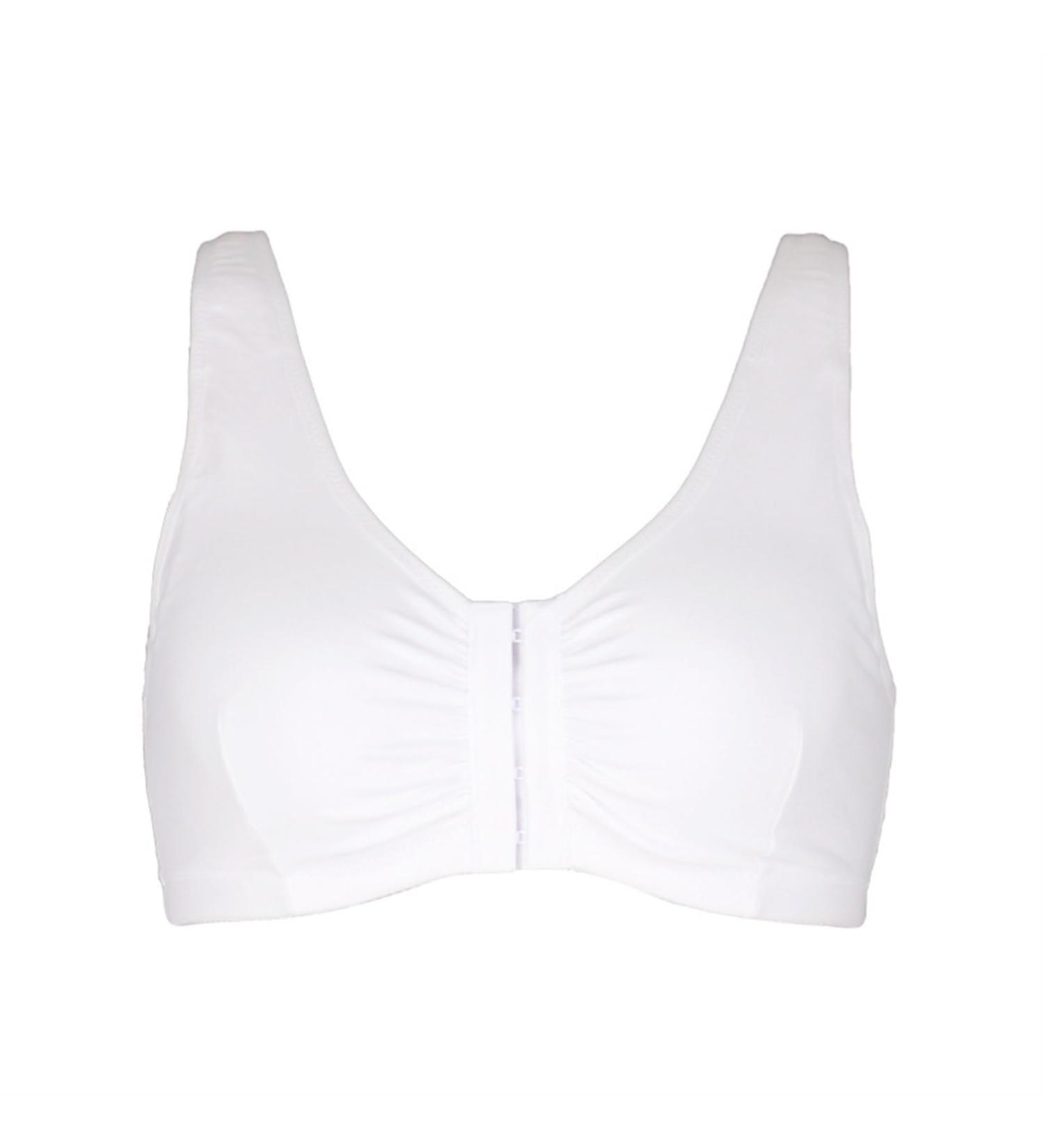 XWSM Breast Prosthesis Bag Closure - Front Post-Surgical Cotton Vest for Mastectomy - Women's Thin Underwear Top (BH 34/75 ABC) - White - Buy Online on GoSupps.com