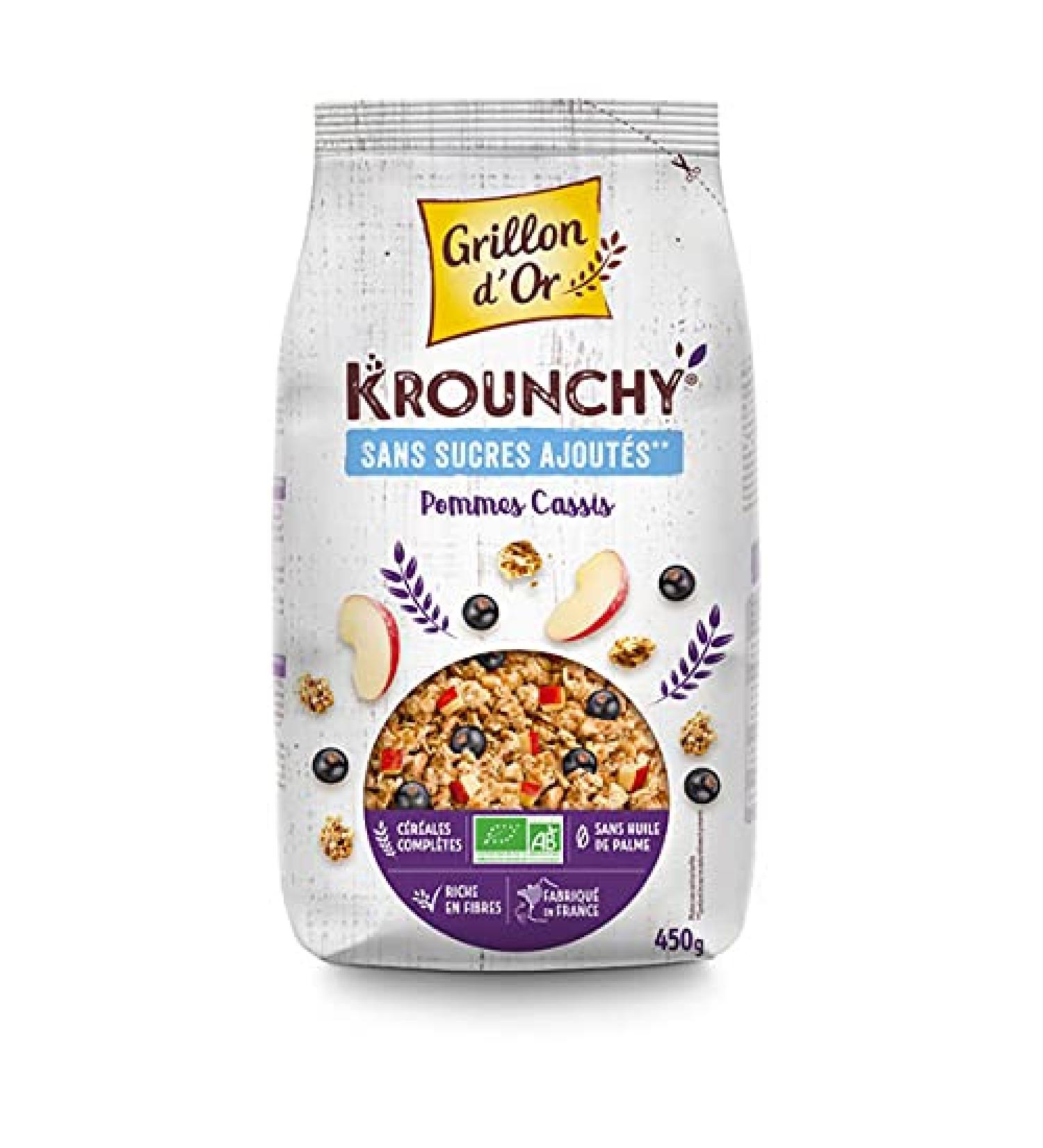 Grillon D'Or - Krounchy Apples and Blackcurrants 450G - Sold per unit - Buy Online on GoSupps.com