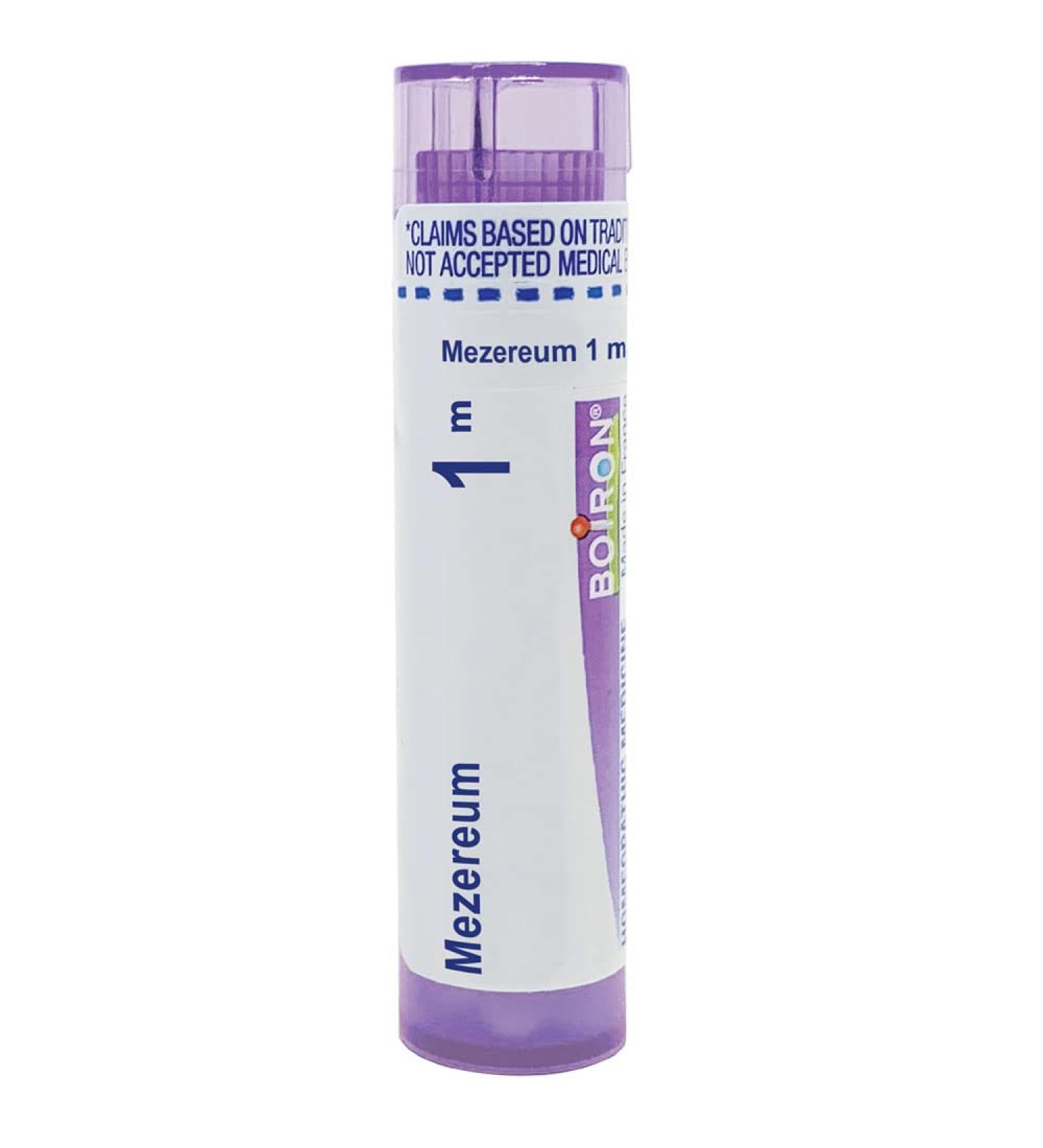 Buy Boiron Mezereum 1M MD - 80 Pellets for Sinus Pain & Crusty Skin Rash | International Shipping Available - Buy Online on GoSupps.com