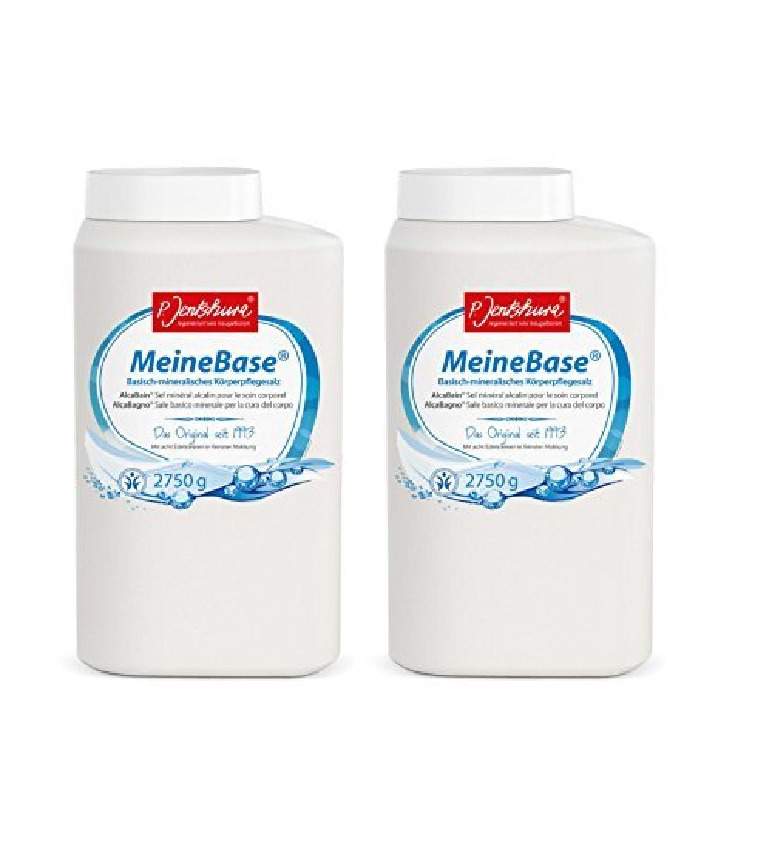 Jentschura Meine Base Alkaline Mineral Bath Salt 2x2750g - 2.75 kg Body Care Solution for International Shipping - Buy Online on GoSupps.com
