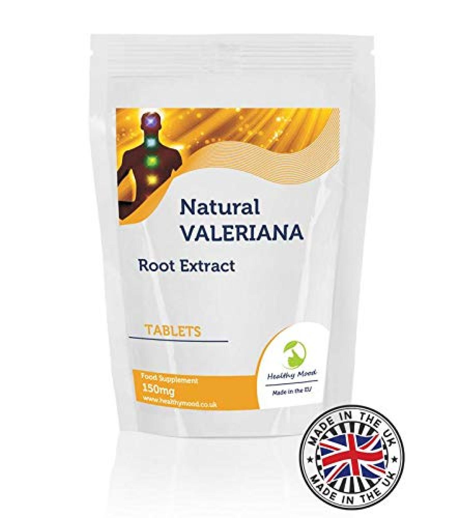 Valeriana Root Extract Tablets - Natural Sleep Aid & Stress Relief Supplement - 90 Herbal Pills for Insomnia - Buy Online on GoSupps.com