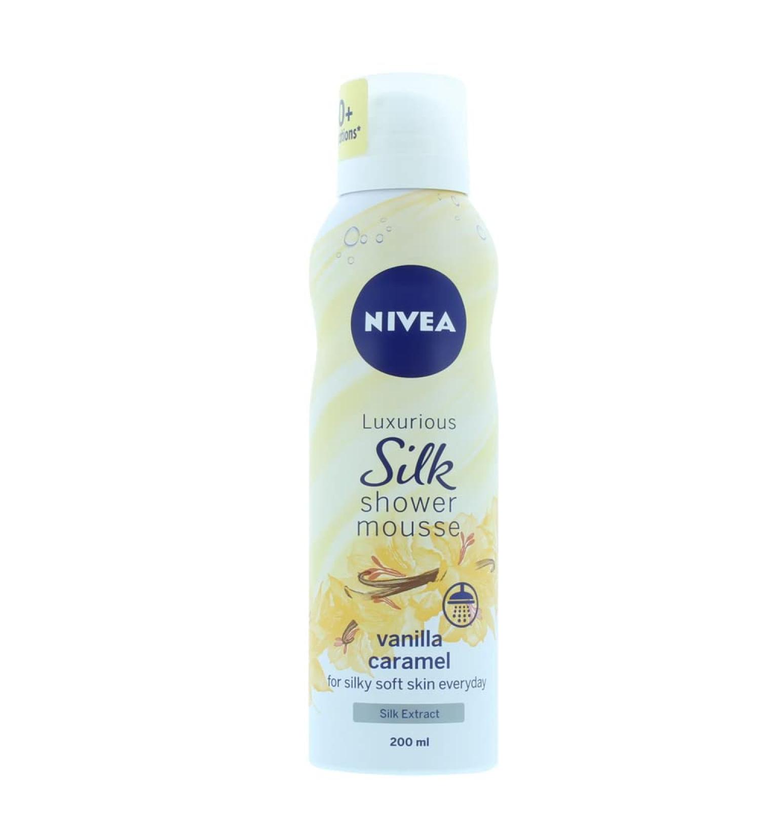 NIVEA 200ML SHOWER MOUSSE VANILLA CARAMEL