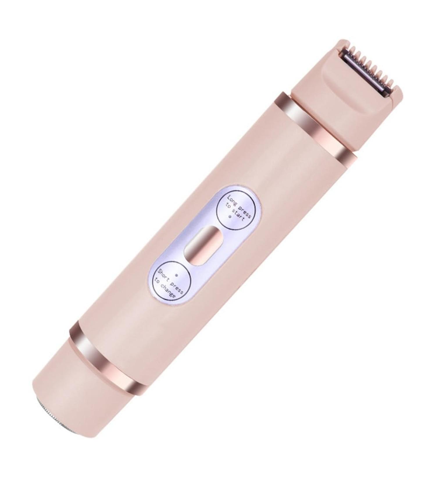 BTuregsau Bikini Trimmer for Women Painless Ladies Hair Removal 2 in 1 Wet & Dry Lady Shaver Pink - Buy Online on GoSupps.com