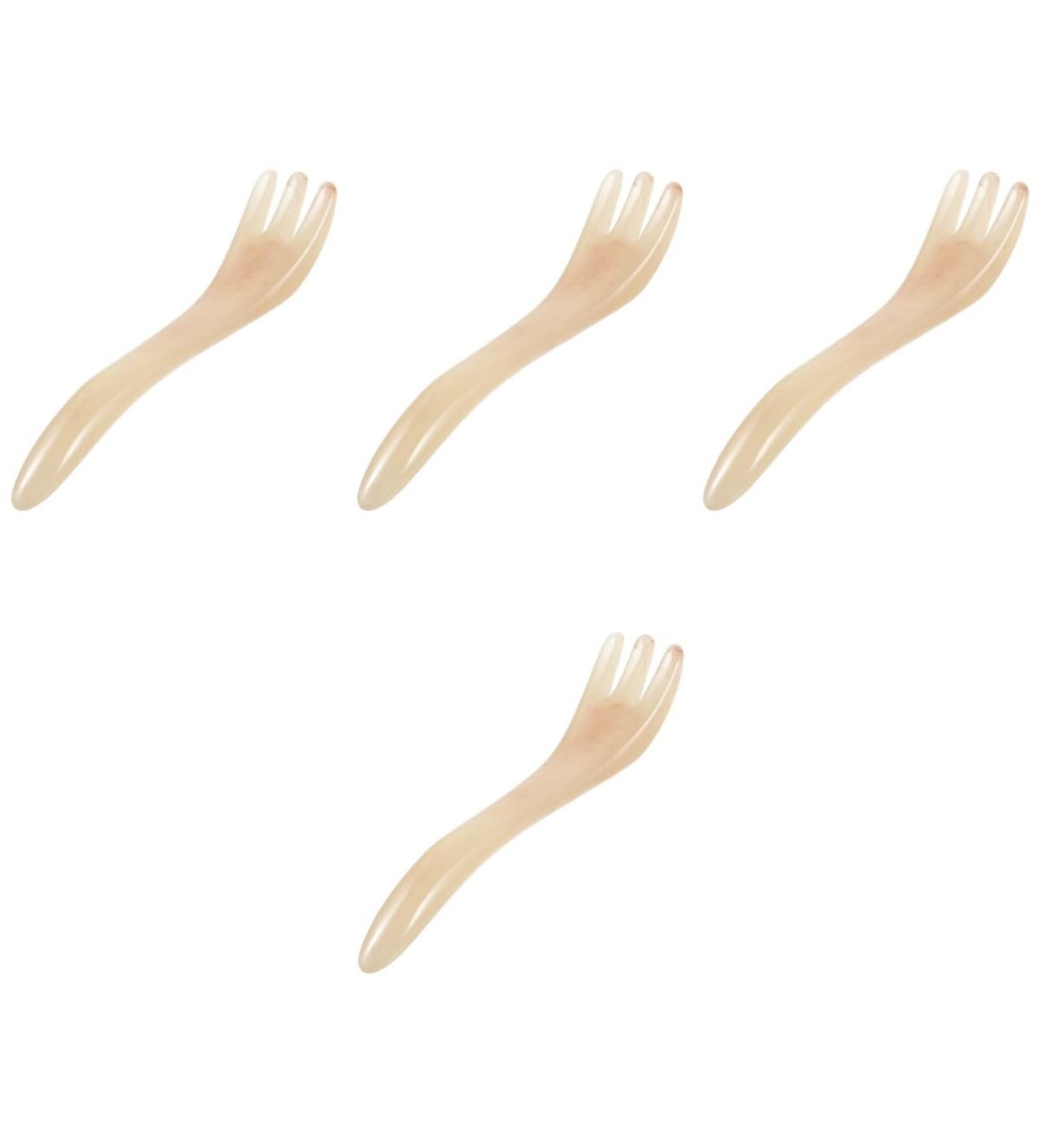 Magiclulu 4-Piece Scratching Comb Set | Sleek Spa Head Massage Device & Shampoo Massager for Scalp Care | Beeswax Hair Accessories for Beauty Salons - Buy Online on GoSupps.com