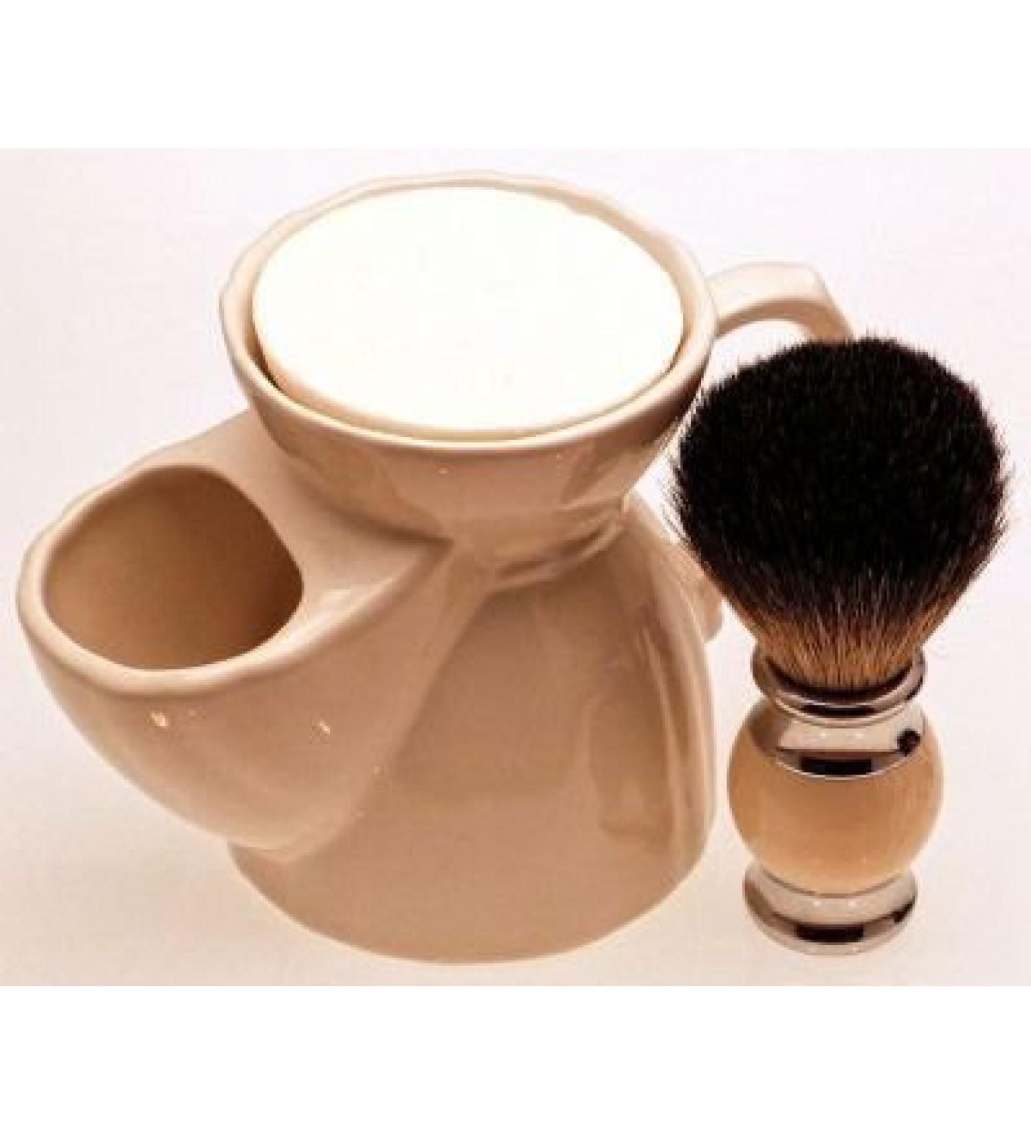 Diamond Edge Thor Shaving Brush & Cream Shaving Mug