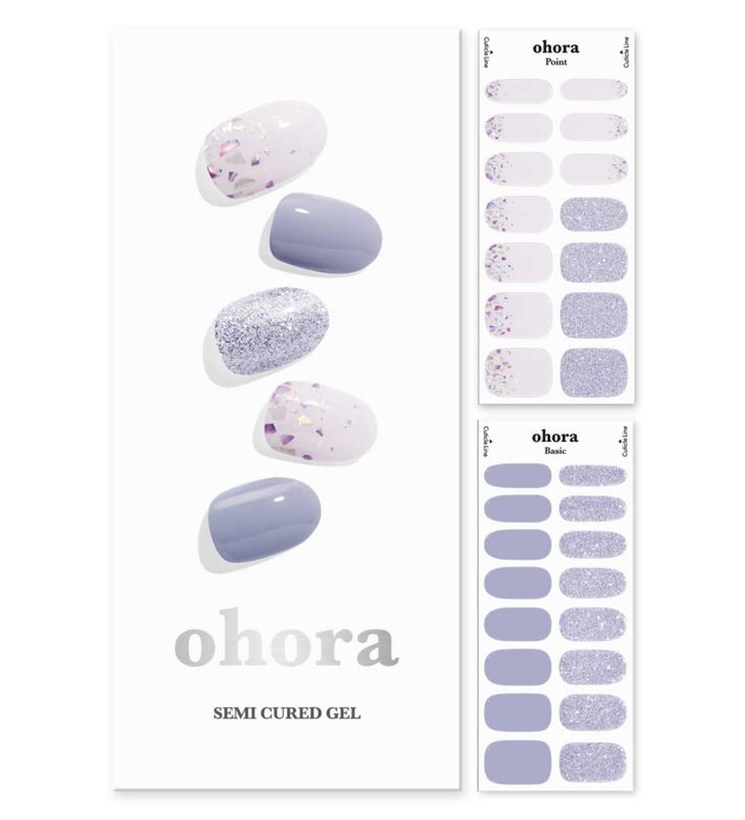 ohora Semi Cured Gel Nail Strips (N Afterglow) - Works with Any Nail Lamps Salon-Quality Long Lasting Easy to Apply & Remove - Includes 2 Prep Pads Nail File & Wooden Stick - Buy Online on GoSupps.com
