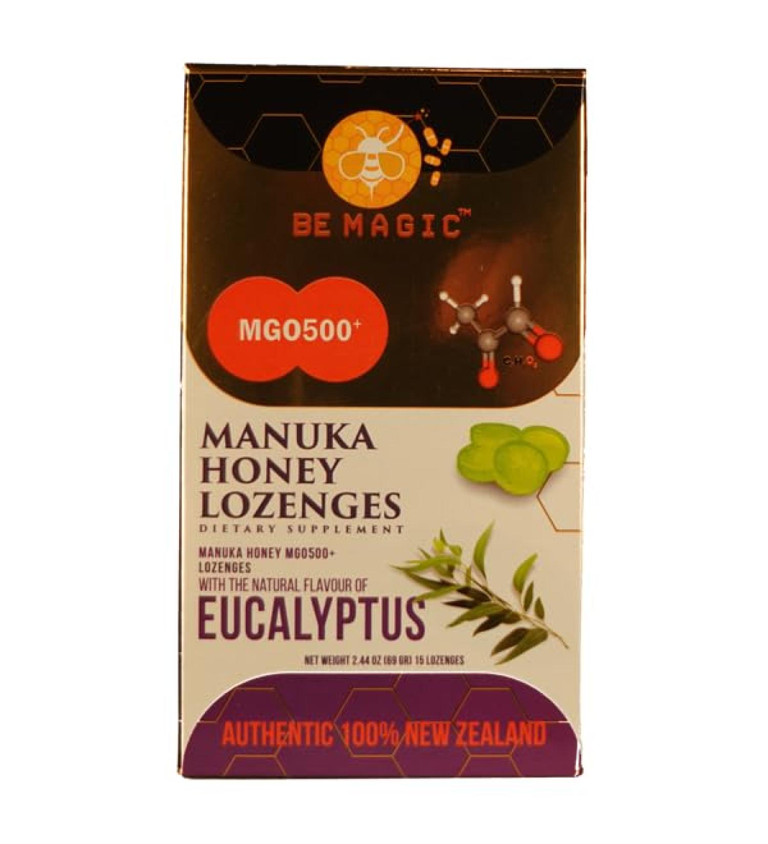 Manuka Honey + Eucalyptus Lozenges 15 Drops - Buy Online on GoSupps.com