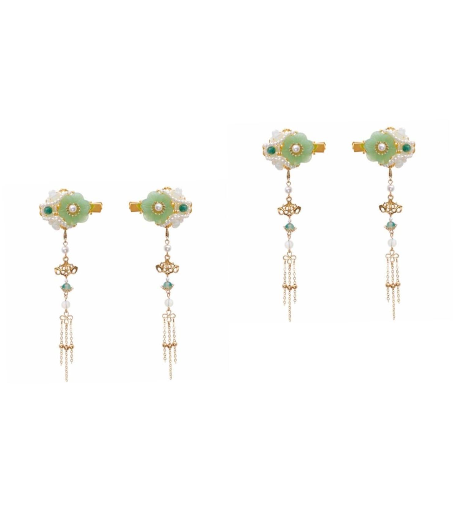 minkissy 2 Pairs Tassel Hair Clip Hanfu Headband Clips for Hair Accessories Antique Chinese Hair Pins Asian Hair Accessories Chinese Flower Hair Clips Chignon Pin Kimono Pearl Flowers Miss - Buy Online on GoSupps.com