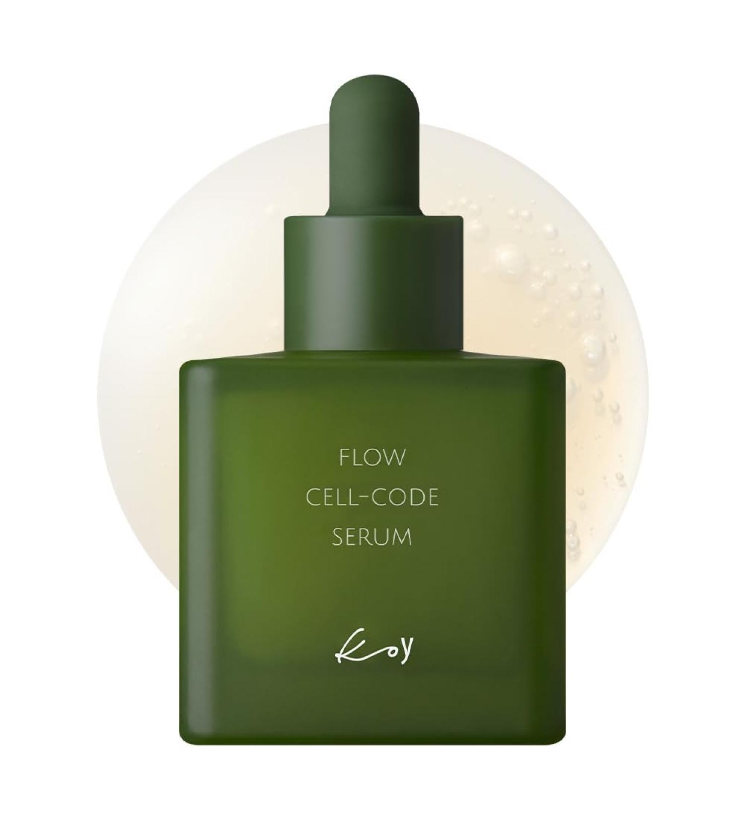 KOY Flow Cellcode Serum 1.69 fl oz | Lightweight Hydrating Serum with Oxygenated Water Niacinamide & Botanical Extracts | Smooth & Radiant Skin - Buy Online on GoSupps.com