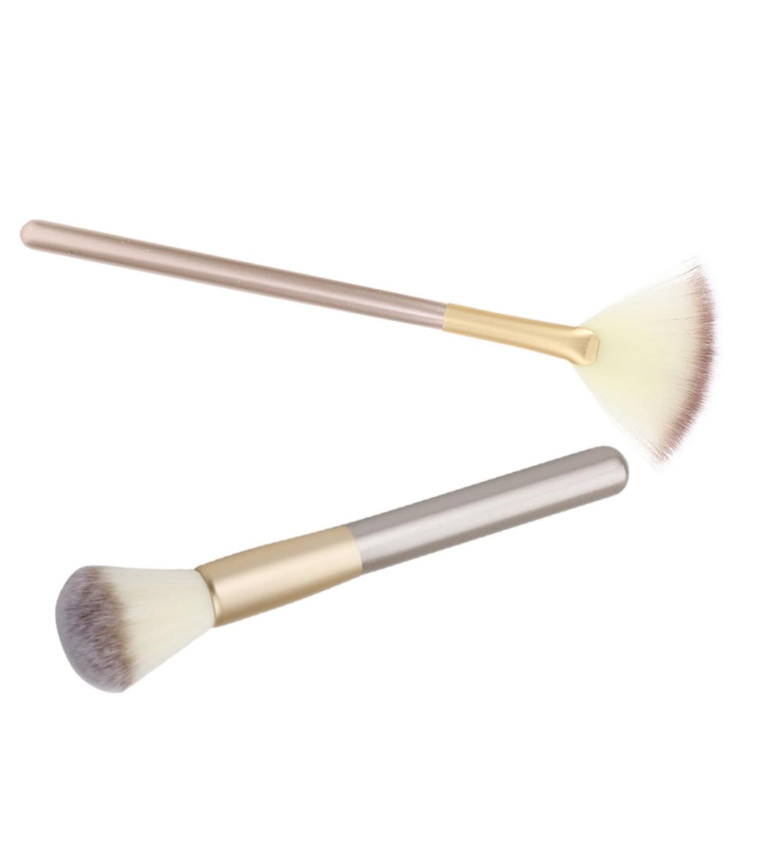 Housoutil 1 Set Makeup Brush Highlighter Brush for Highlighter Facial Tools Makeup Tools Facial Fan Blush Corrugated Silk Nylon Wool Woman Powder Brush Make up - Buy Online on GoSupps.com