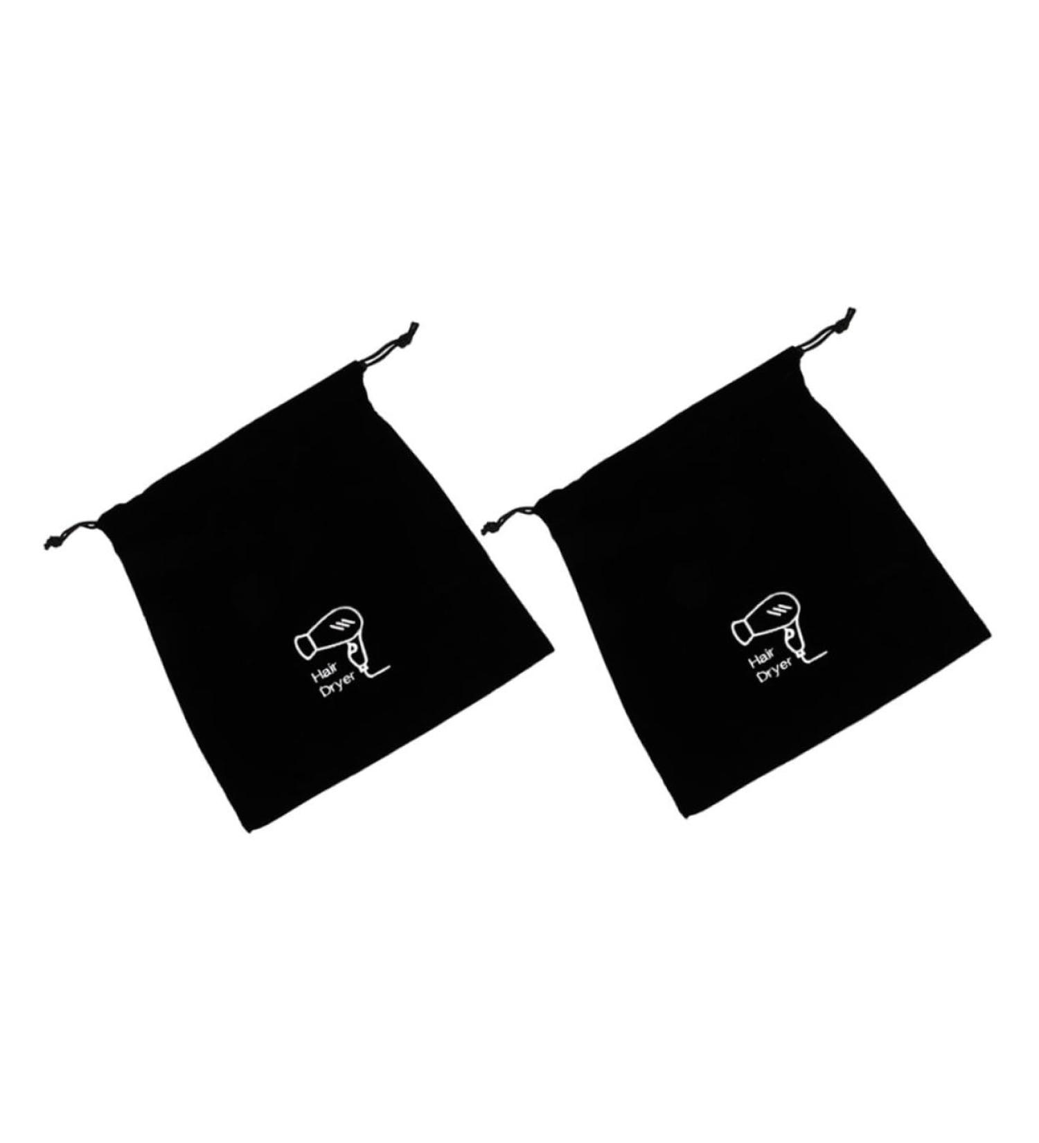DRESSOOS 2pcs hair dryer bag drawstring travel Velvet bag hair tools travel bag - Buy Online on GoSupps.com