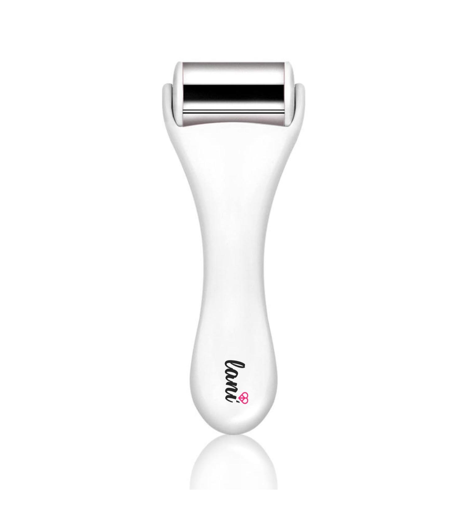 Lani' Ice Roller for Face - Stainless Steel Face Ice Roller | Reduce Puffiness Skin Irritations Ice Roller (Big) White