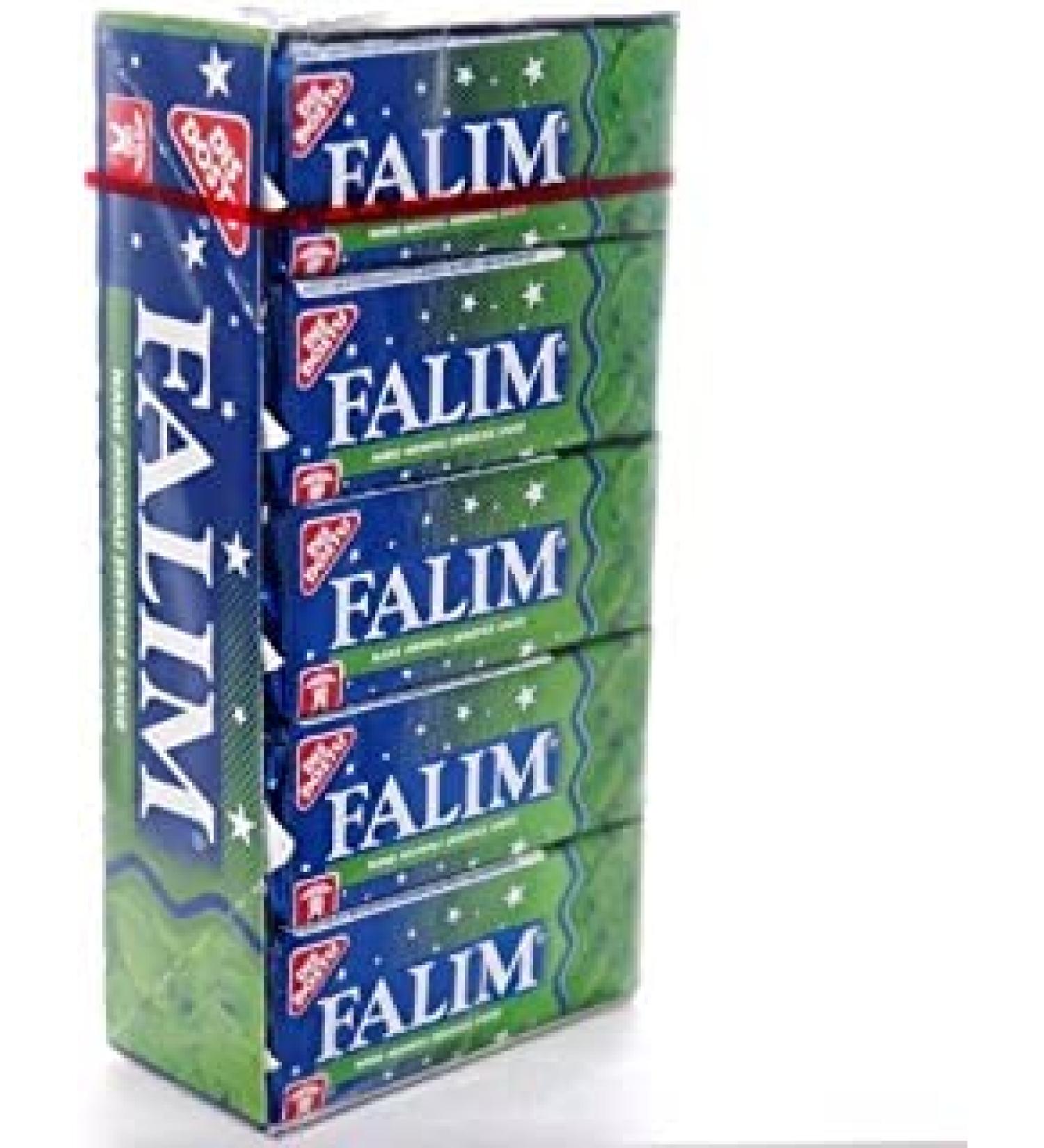 Falim Sugar-Free Chewing Gum with Mint Flavour (20 x 5 Items/140 g)