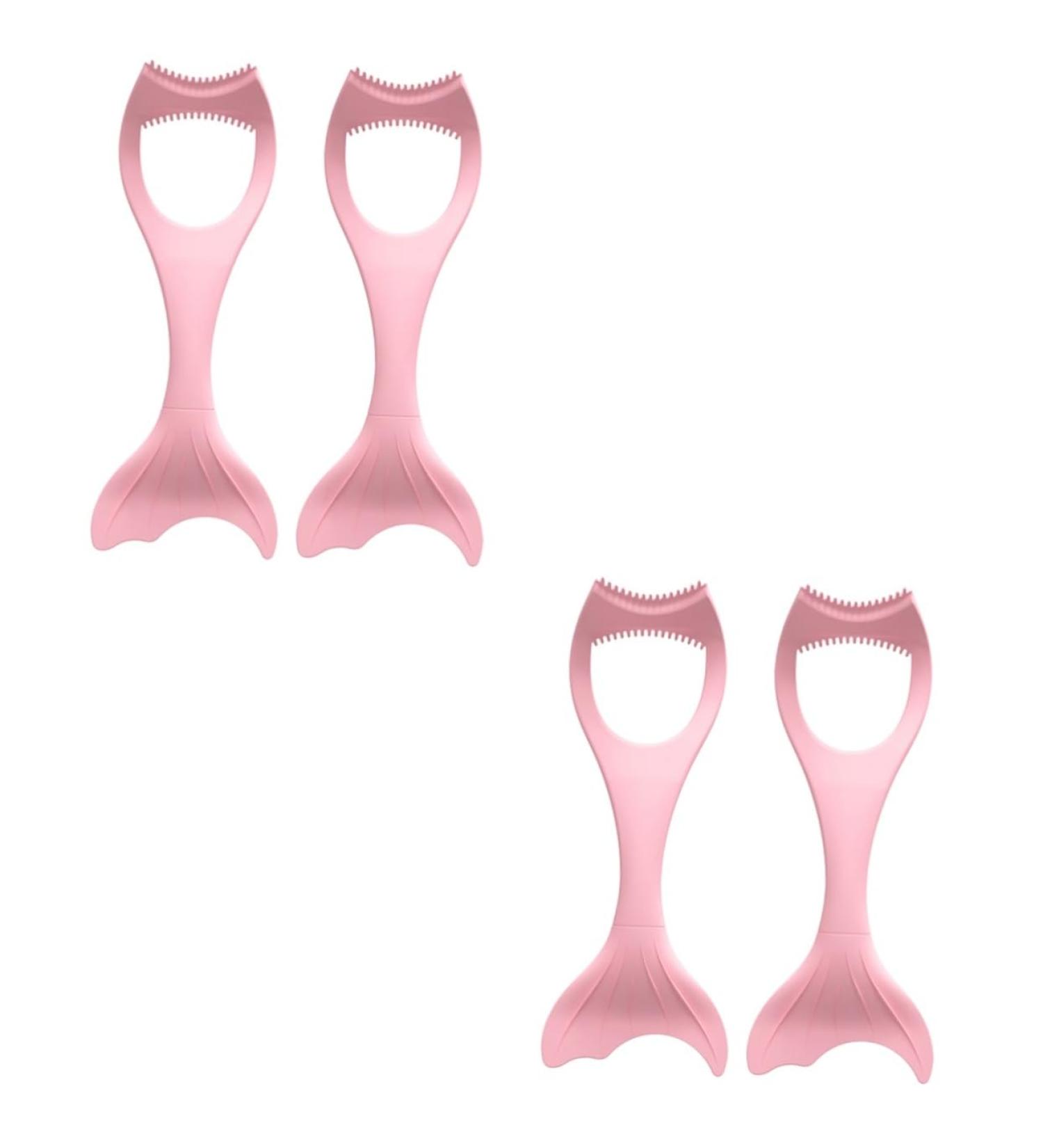 Healeved 4 Pcs Mascara Brush Massaging Eye Mask Lash Mascara Eyeshadow Eyeliner Guide Pink - Buy Online on GoSupps.com