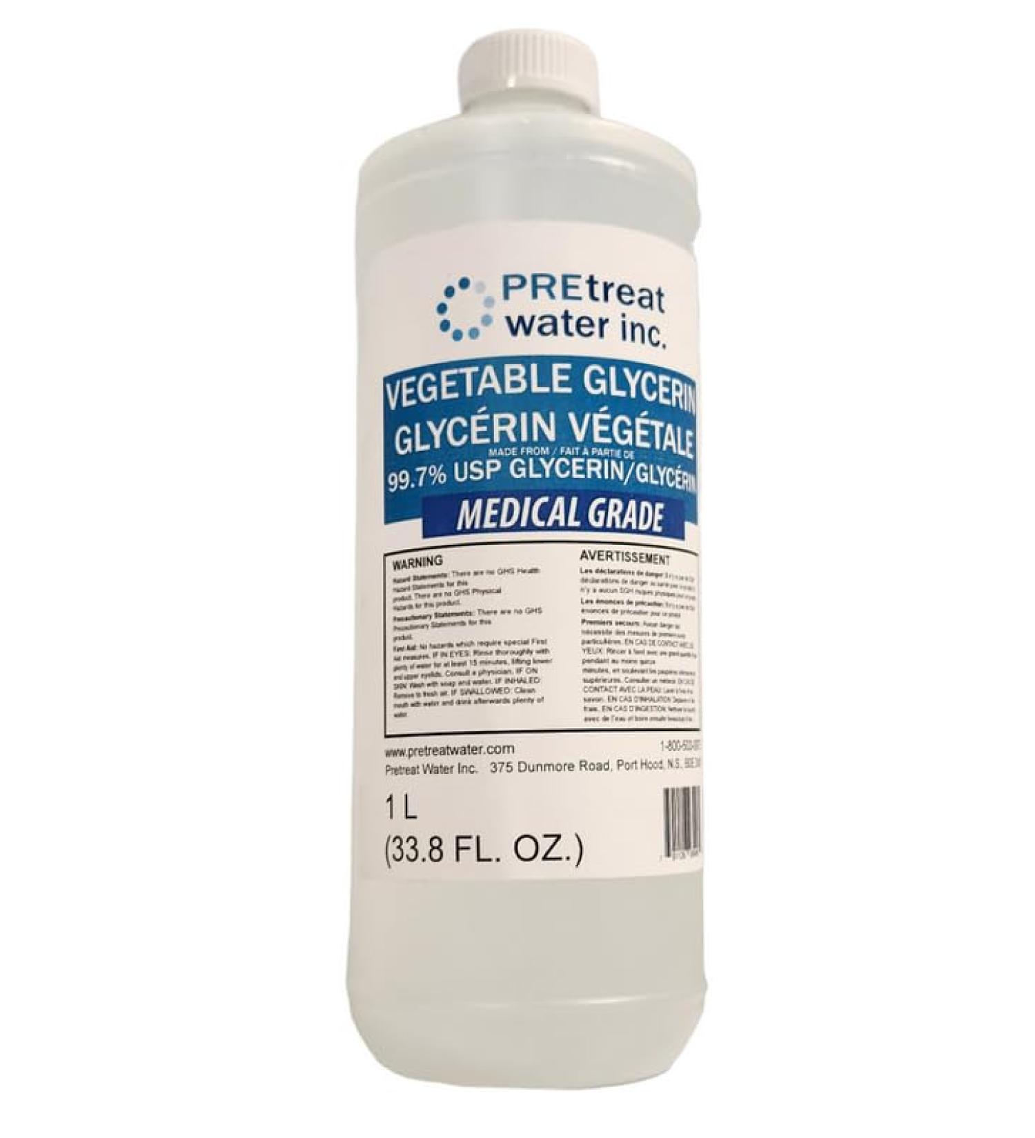 Vegetable Glycerin 1 Liter 99.7% Pure USP Medical Kosher Food and Pharmaceutical Grade Used for Skin Hair Food Crafts DIY Soaps and Various Other Applications - Buy Online on GoSupps.com