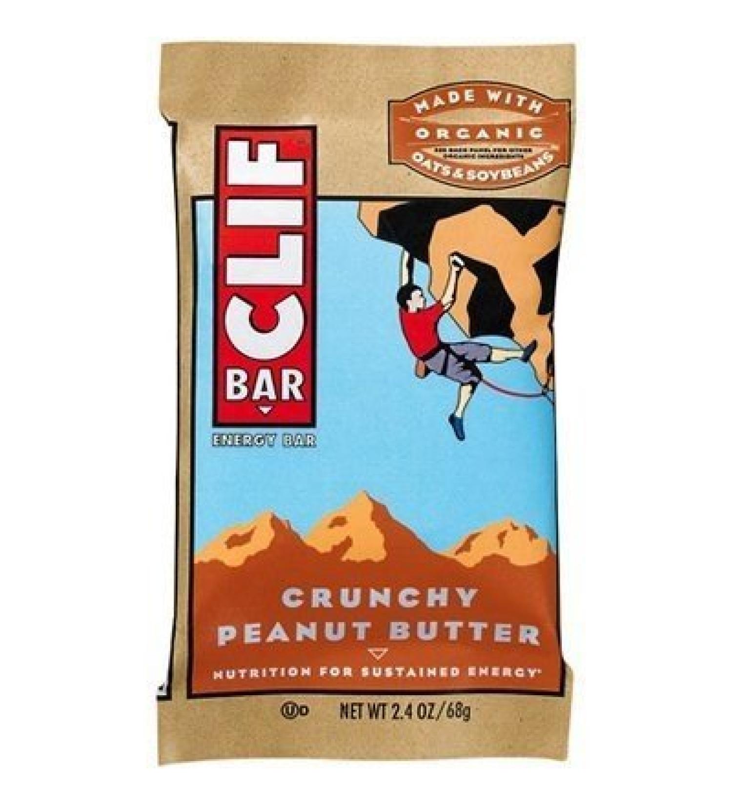 Clif Bar - Organic Crunch Peanut Butter - Case Of 12 - 2.4 Oz