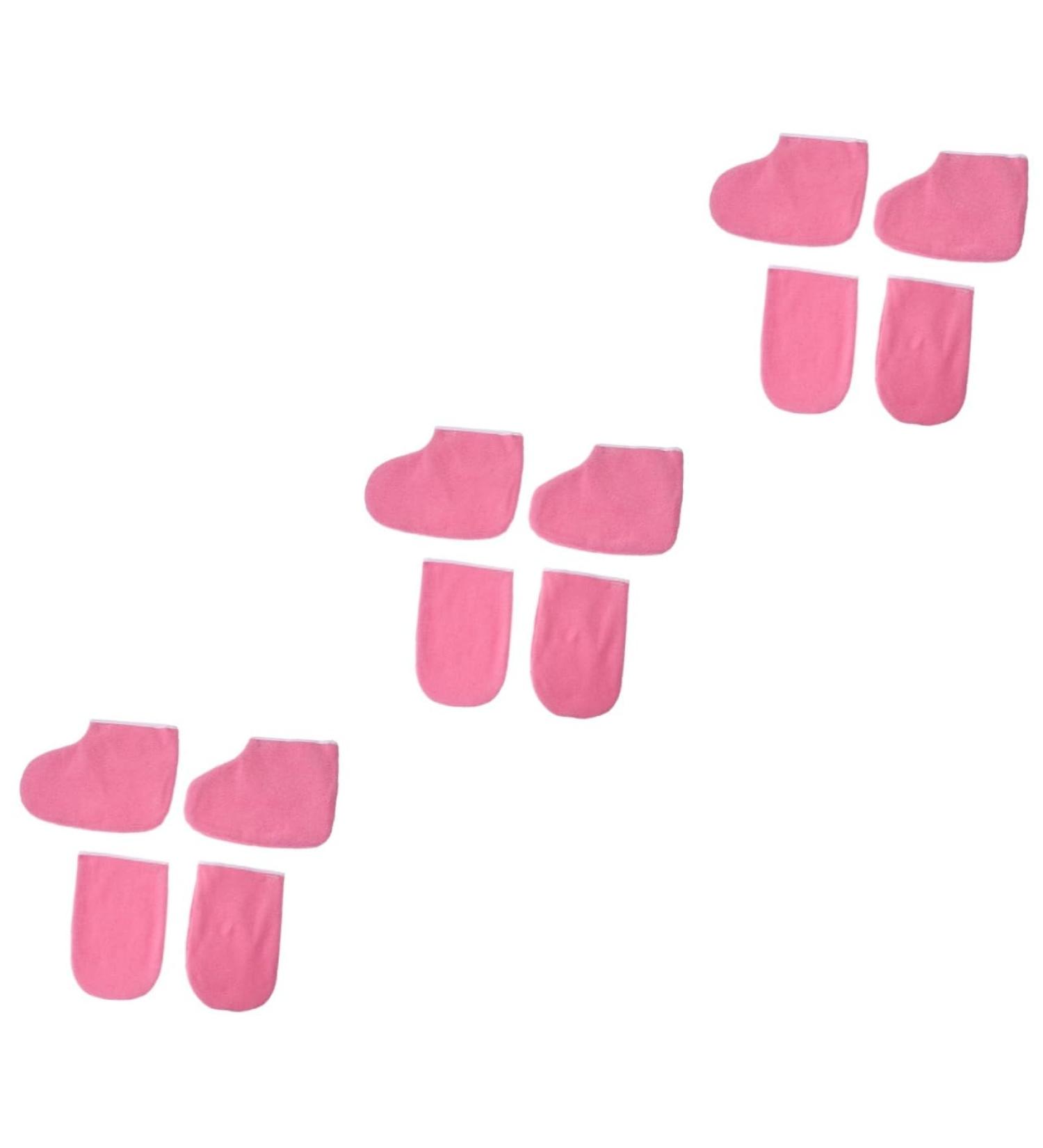 FRCOLOR 6 Pairs Boot Gloves Hand Moisture Gloves Work Gloves Ankle Boots Gloves for Beauty Care Paraffin Wax Gloves Cosmetics Short Boots Heating - Buy Online on GoSupps.com