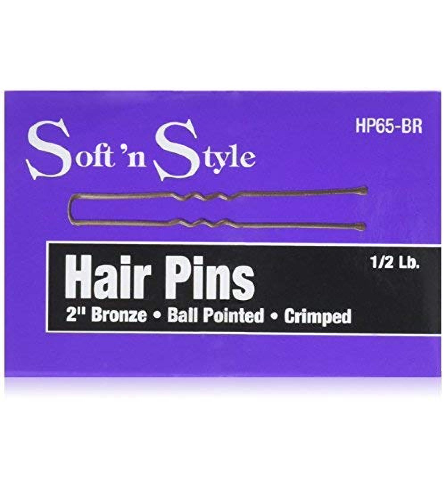 Burmax Soft 'N Style Bronze Hair Pins (HP65-BR) - High-Quality Hair Accessories - Buy Online on GoSupps.com