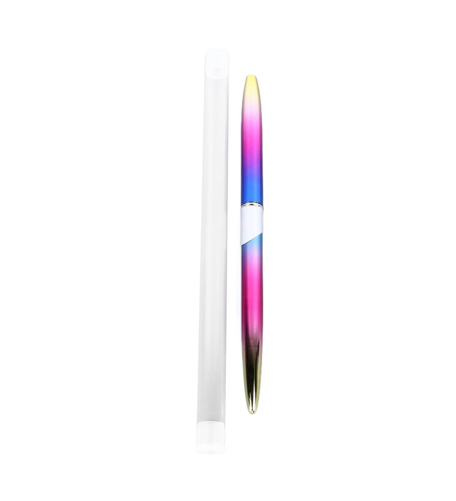 Nail Art Sculpture Pen Soft Hair Metal Handle Nail Art Brush Tool with Storage Tube for Home Salon - Buy Online on GoSupps.com