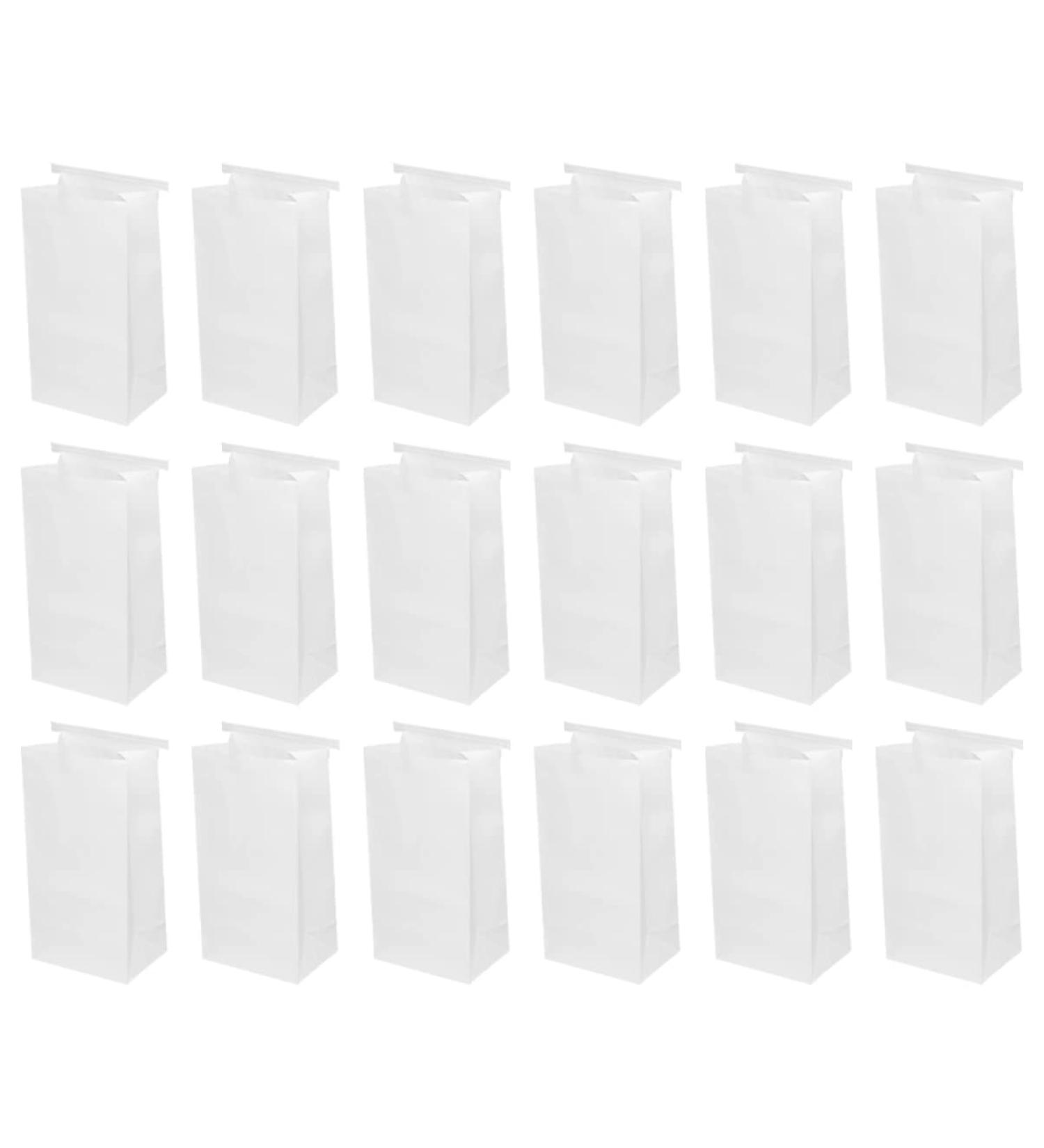 30pc Outdoor Motion Sickness Disposable Bags - Self-Sealing White 24x15cm - Buy Online on GoSupps.com