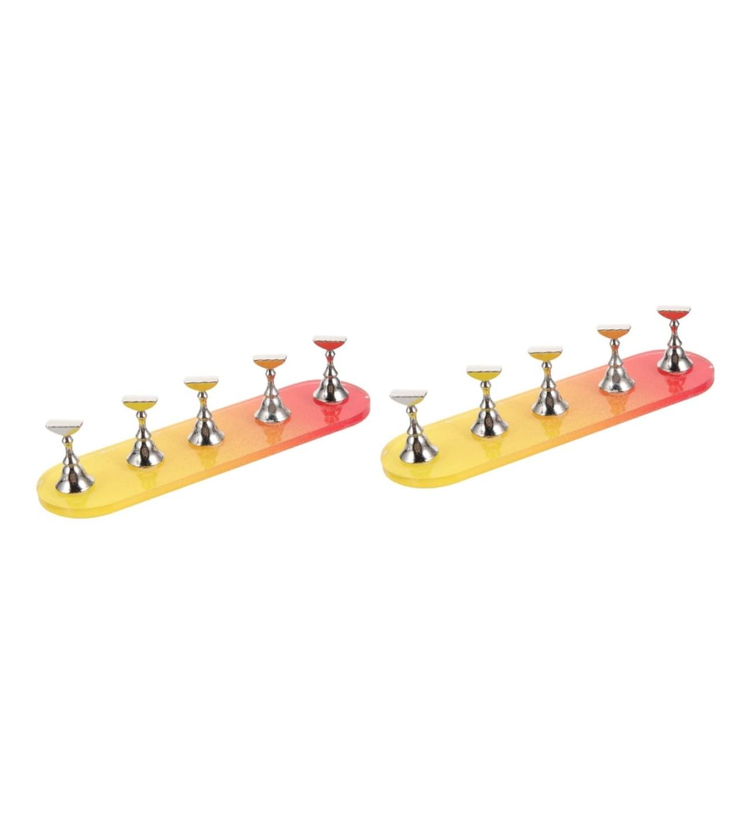 minkissy 2 Sets Nail Practice Holder Nail Art Decoration Nail Decorations for Nail Art Beauty Nail Holders Nail Racks for Nail Painting Nail Stand Accessories Plastic Fixture - Buy Online on GoSupps.com