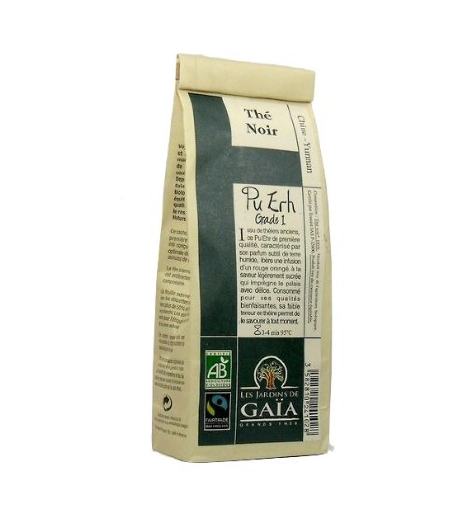 LES JARDINS DE GAIA LES JARDINS DE GAIA BLACK PU ERH TEA GRADE 1 100G