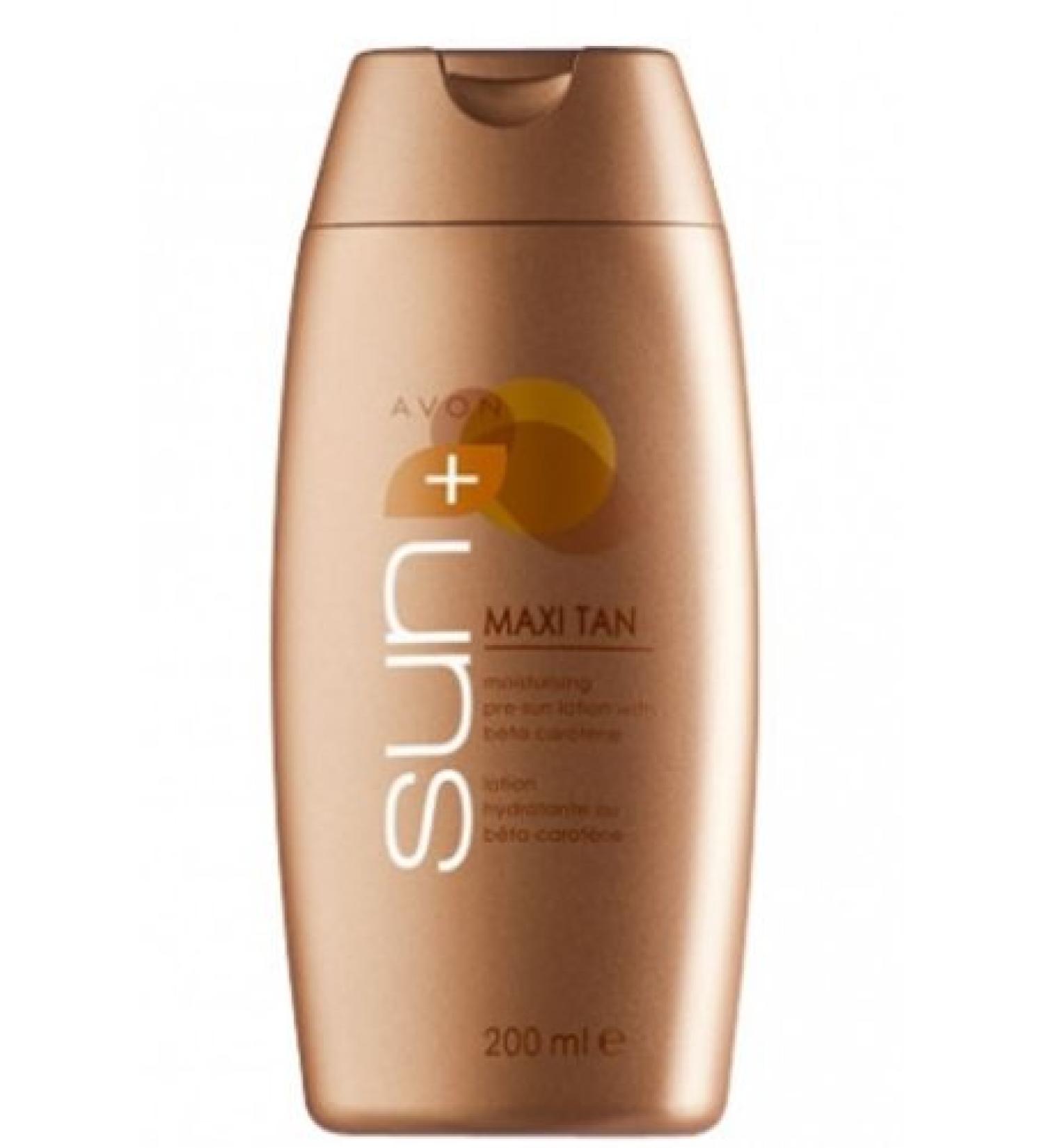 AVON COSMETICS SUN+ MAGIC Maxi TAN Pre-Sun Lotion with Beta Carotene --- 200ml