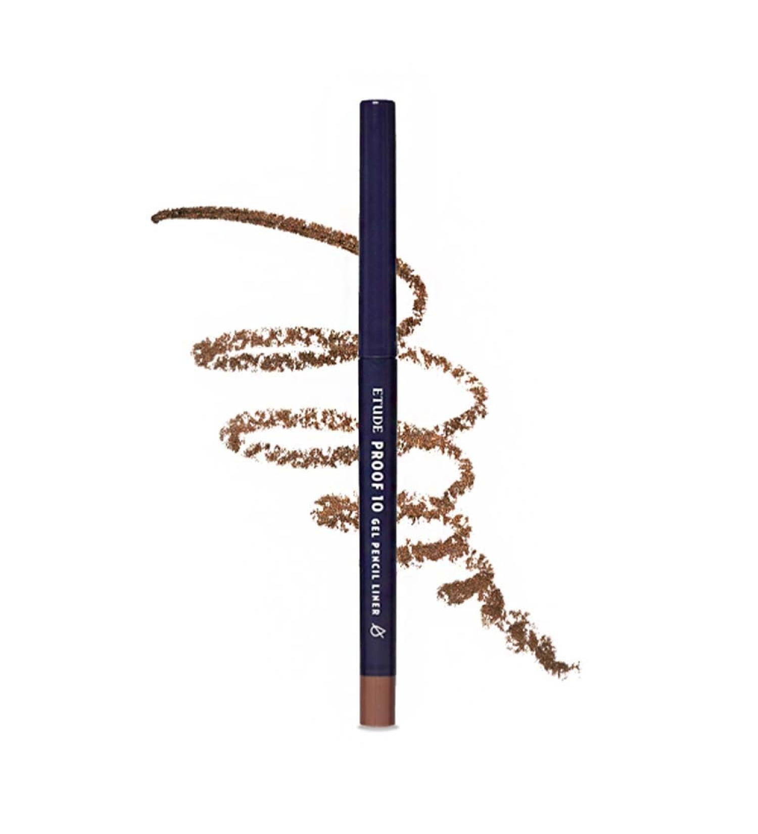 ETUDE Proof 10 Gel Pencil Liner 0.3g - 6 Honey Bronze | Creamy Gel Texture Eyeliner for Precise Eye Makeup - Buy Online on GoSupps.com
