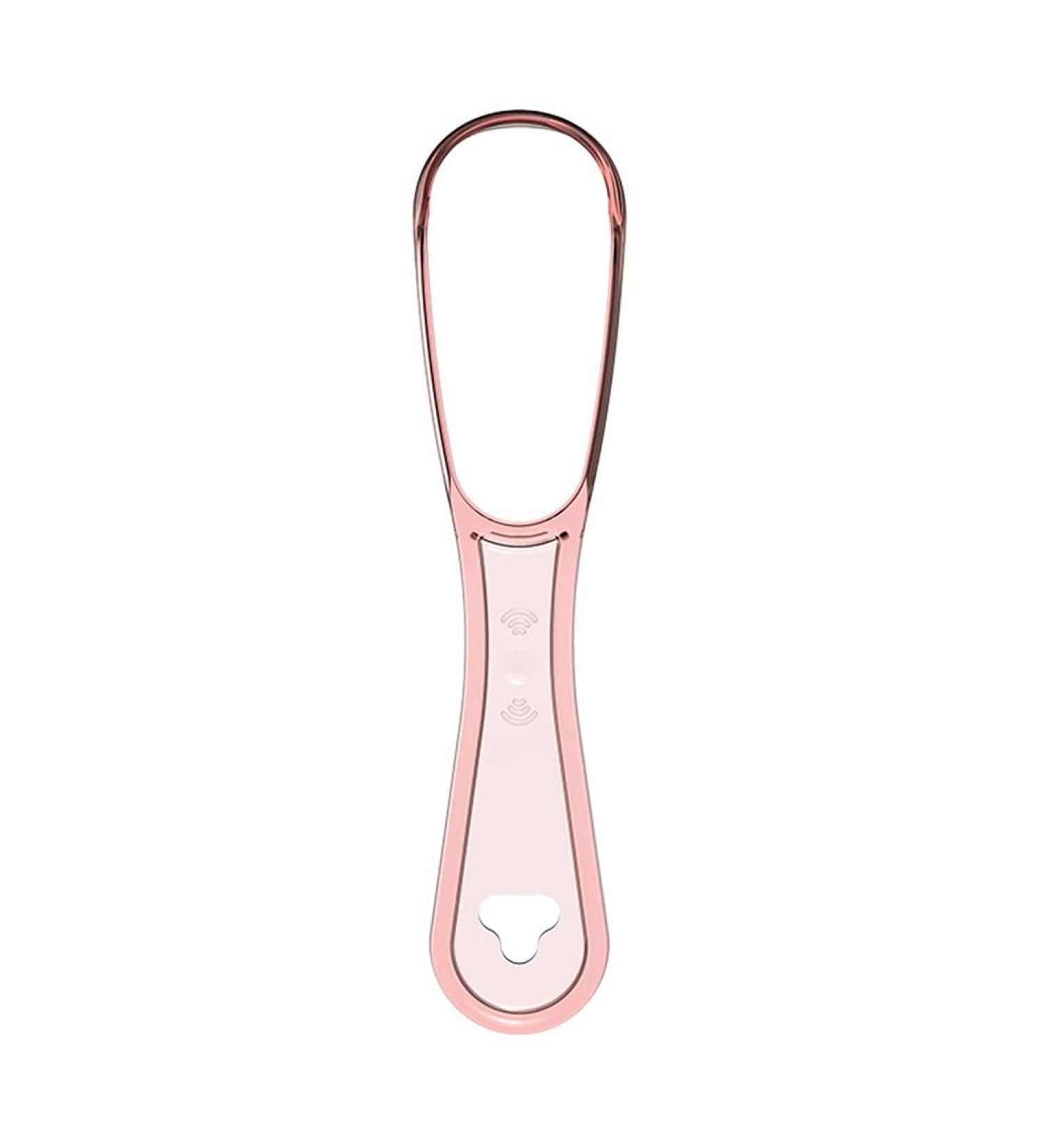 Ranuw Double-Sided Tongue Scraper - Food-Grade Plastic Tongue Cleaner Brush - Light Pink Hygiene Care - Buy Online on GoSupps.com