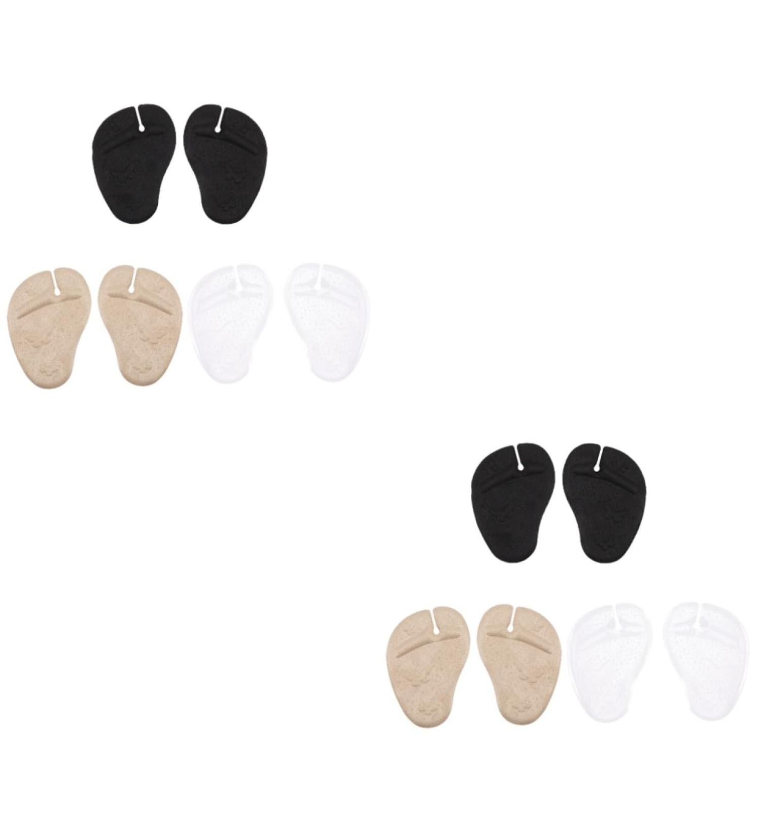 FOMIYES 6 Pairs Forefoot Pad Pinch Stickers - Black Gel Cushions for Flip-Flops & Sandals | Ultimate Toe Protector Insoles for Women & Girls - Buy Online on GoSupps.com