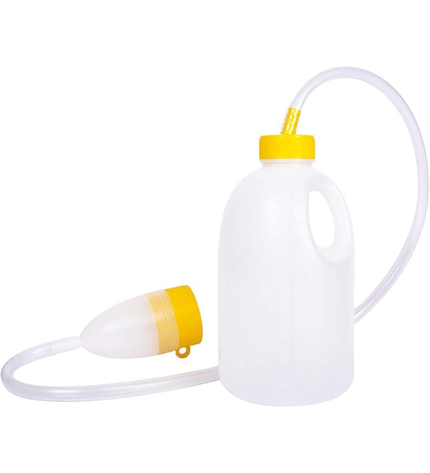 Pee Bottle Male Portable Urinal Pee Bottle Male Portable Urinal TravelMaleBedUrinal-Yellow-PeeBottleNightDrainageContainerUrineCollectorwithTubeforMen1700ML Onecolor - Buy Online on GoSupps.com