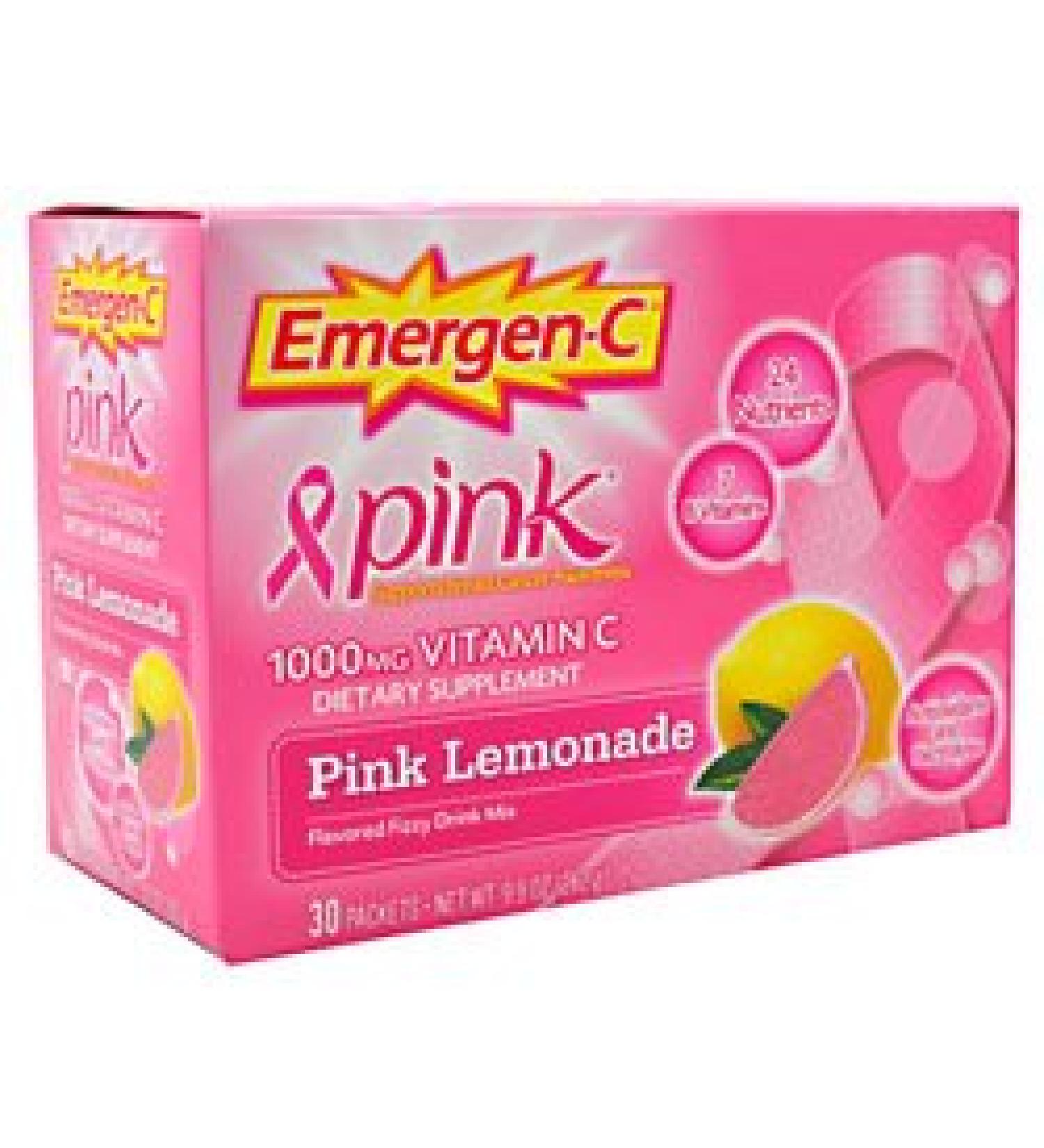 ALACER CORP. Emergen-C Health And Energy Booster Pink Lemonade 30/Pk