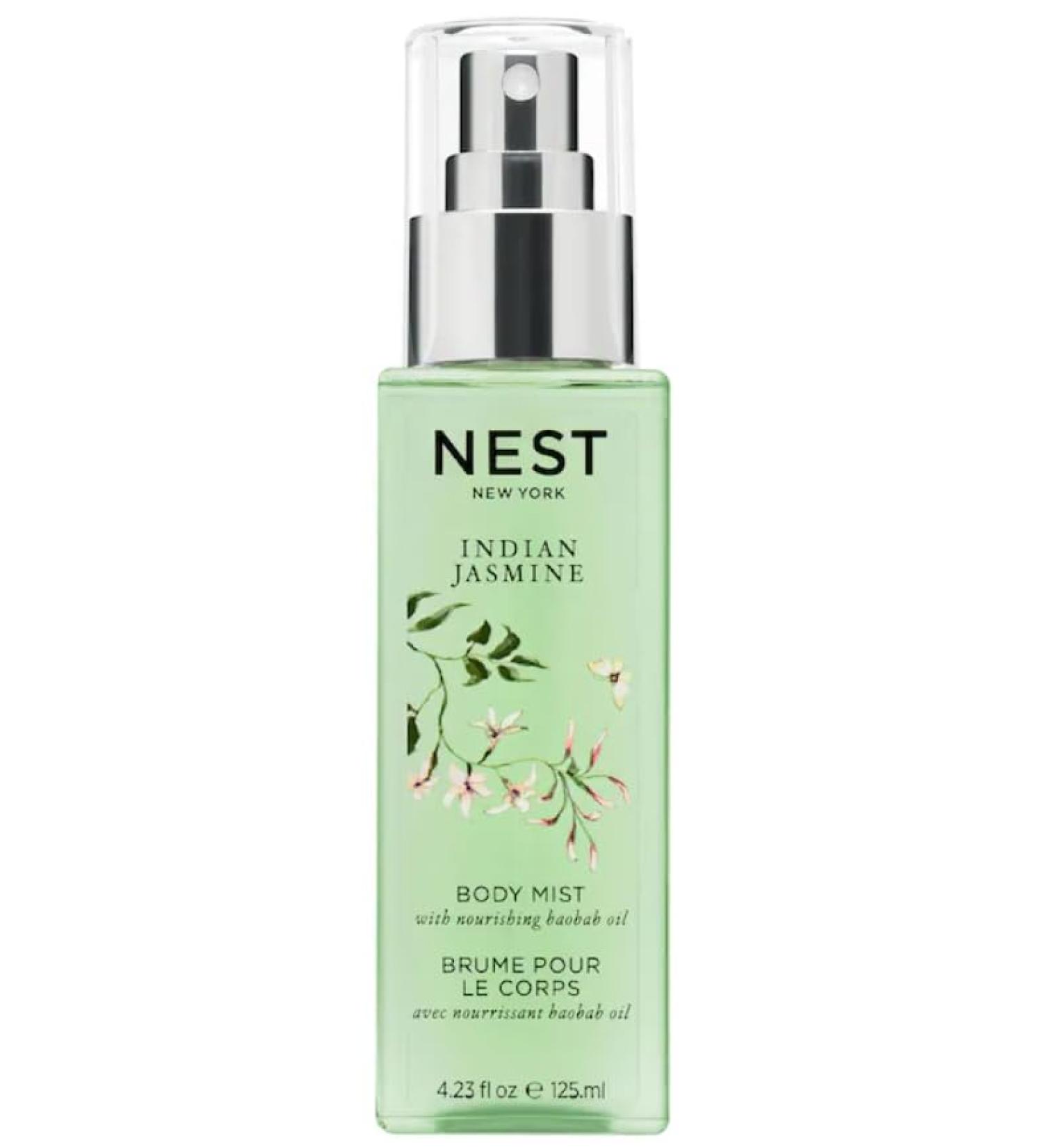 NEST New York Indian Jasmine Perfume Oil Body Mist 4.2 Fl Oz (Pack of 1) Clear