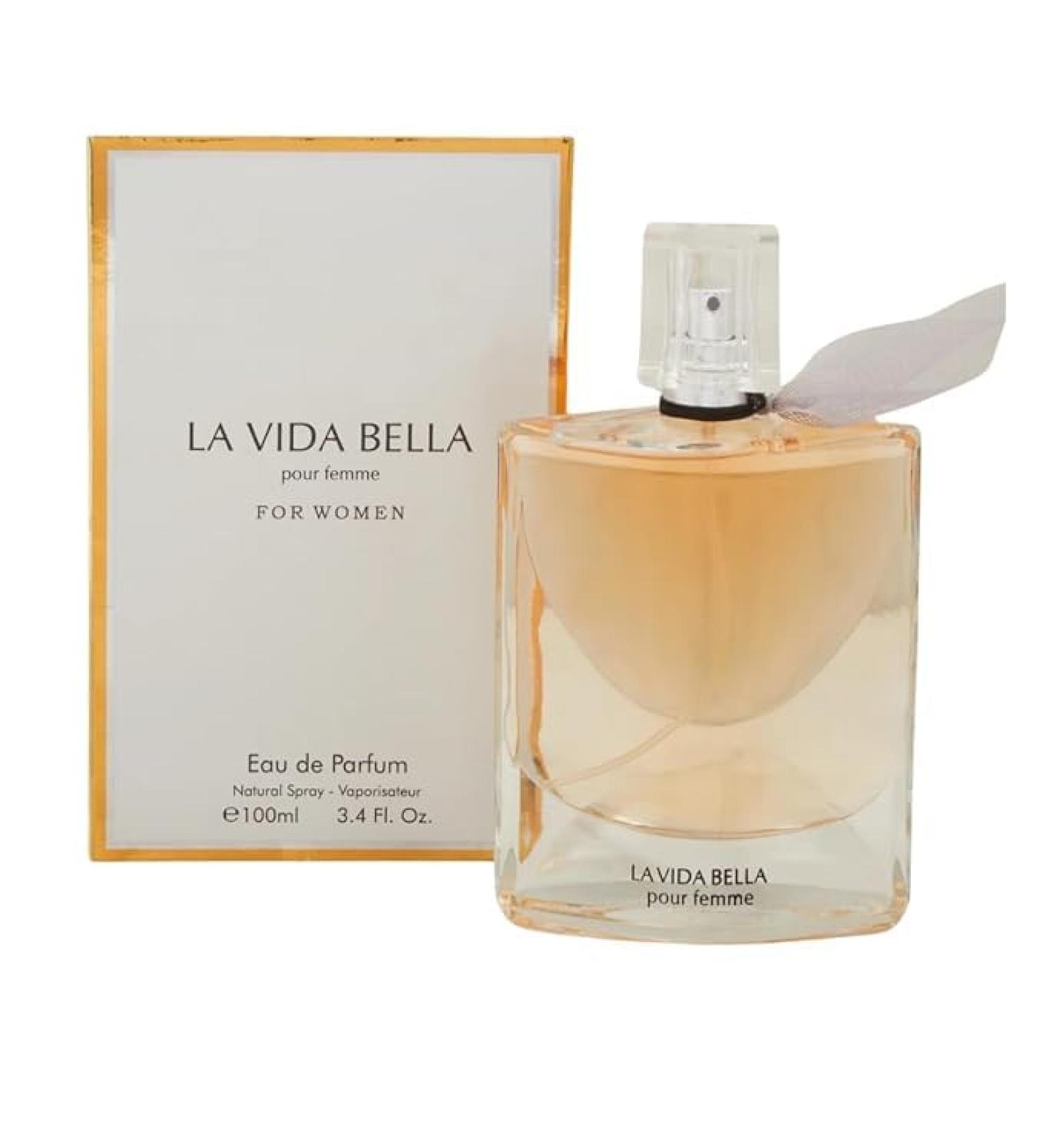 Womens La Vida Bella Pour Femme Eau de Parfum 3.4 Fl. Oz. Floral Fruity Gourmand fragrance for Women. - Buy Online on GoSupps.com