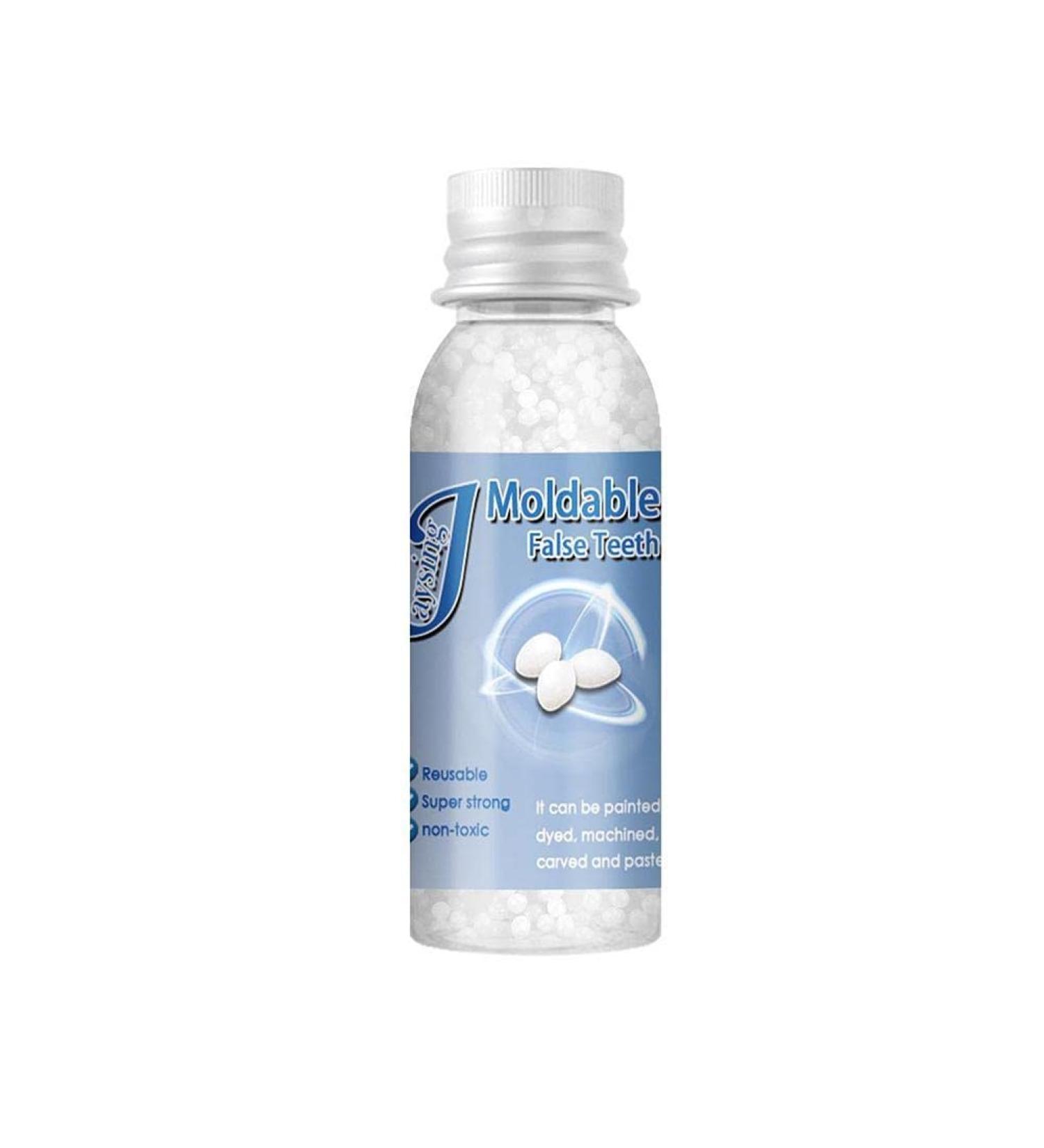 Liu Young Tooth Repair Granules - Temporary False Teeth & Adhesive Denture Glue (30ml) for Gaps Broken & Misaligned Teeth - Buy Online on GoSupps.com
