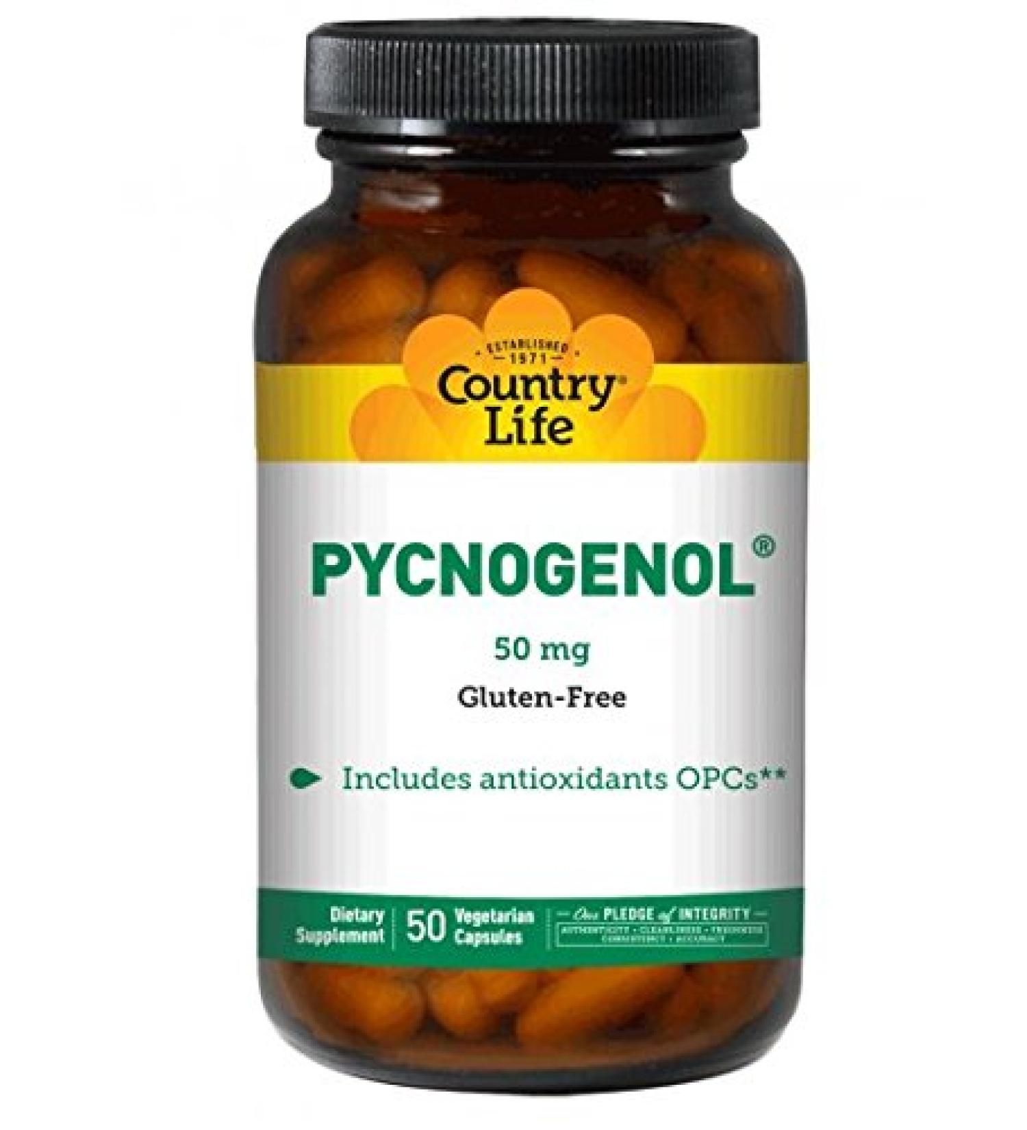 Country Life Pycnogenol, 50 mg - 50 Vegetarian Capsules