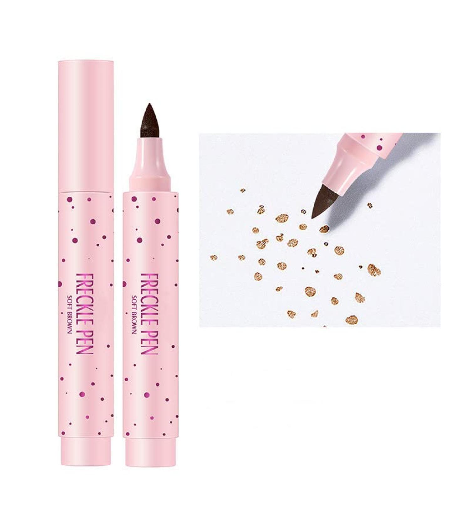 Lovelycat Freckle Pen Colorful Popular Freckle Pen Ultra Natural and Realistic Freckle Long lasting Waterproof and Soft Creating a Natural and Easy Makeup Look (soft brown) - Buy Online on GoSupps.com