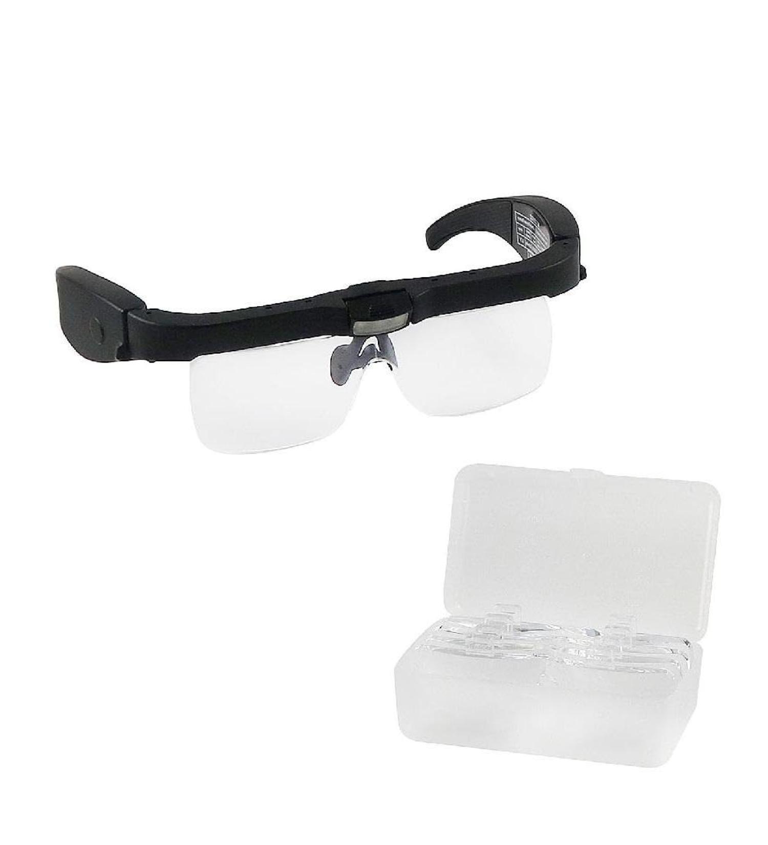 Handsfree Magnifier 150D 200D 300D 2.5X4.0X Headband Magnifying Glass with 5 Lens for Sewing Crafts Reading Jewelry Adjustable Level - Buy Online on GoSupps.com