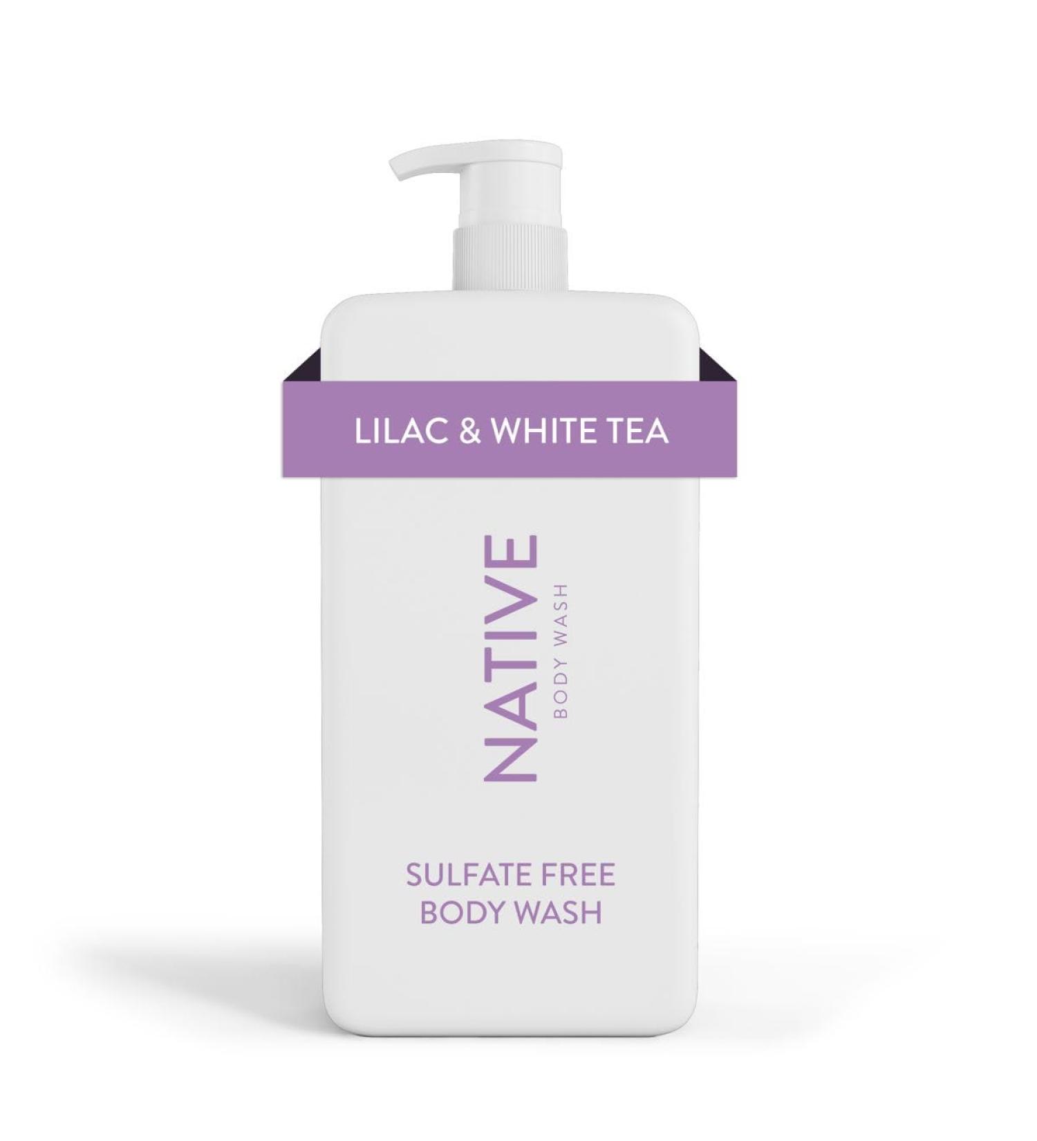 Native Lilac & White Tea Body Wash Pump - Lilac & white tea Scent - 36 fl oz