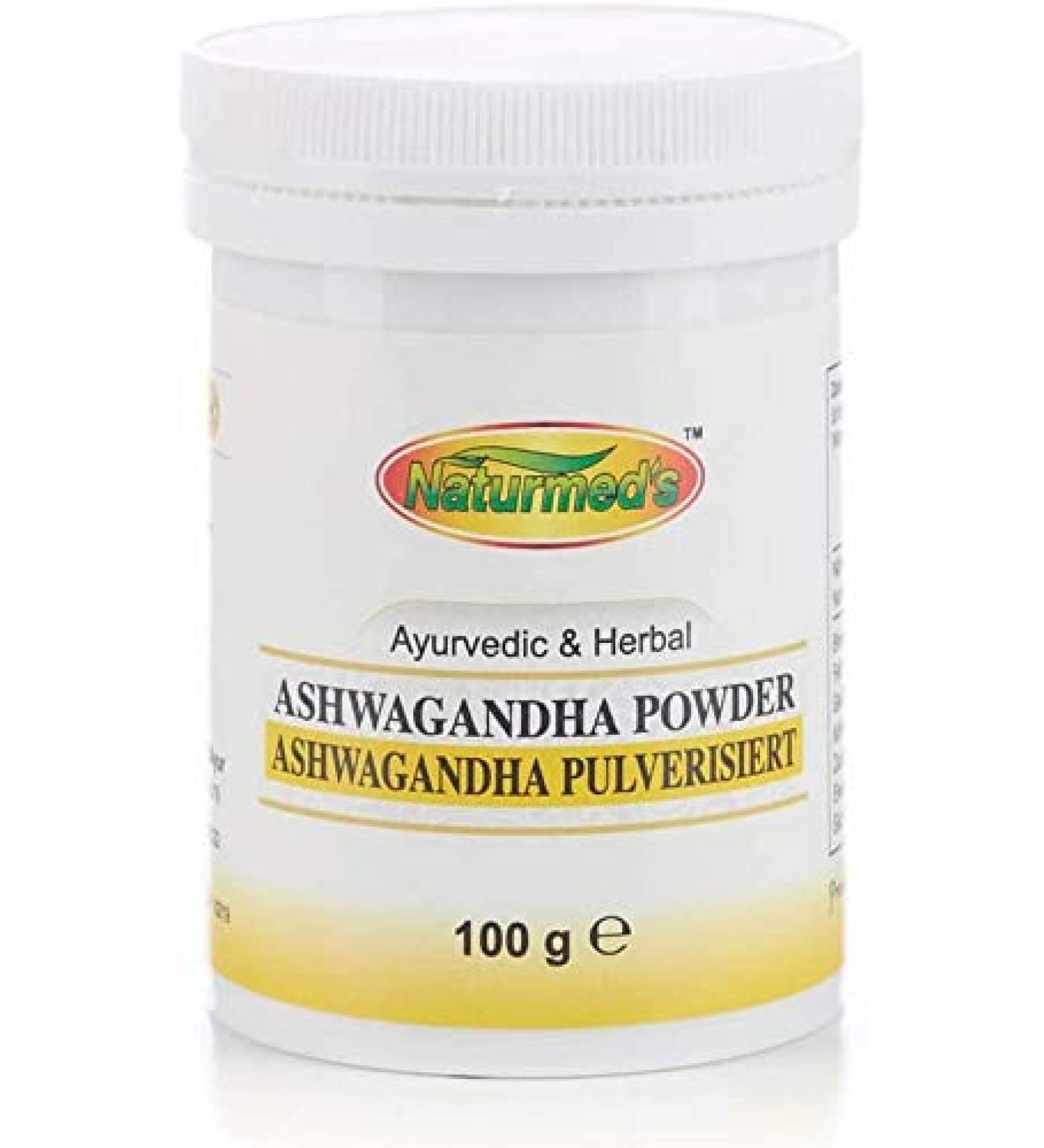 Natural medicines Ashwagandha Powder 100g Naturmeds Shiva Shop Berlin - Buy Online on GoSupps.com