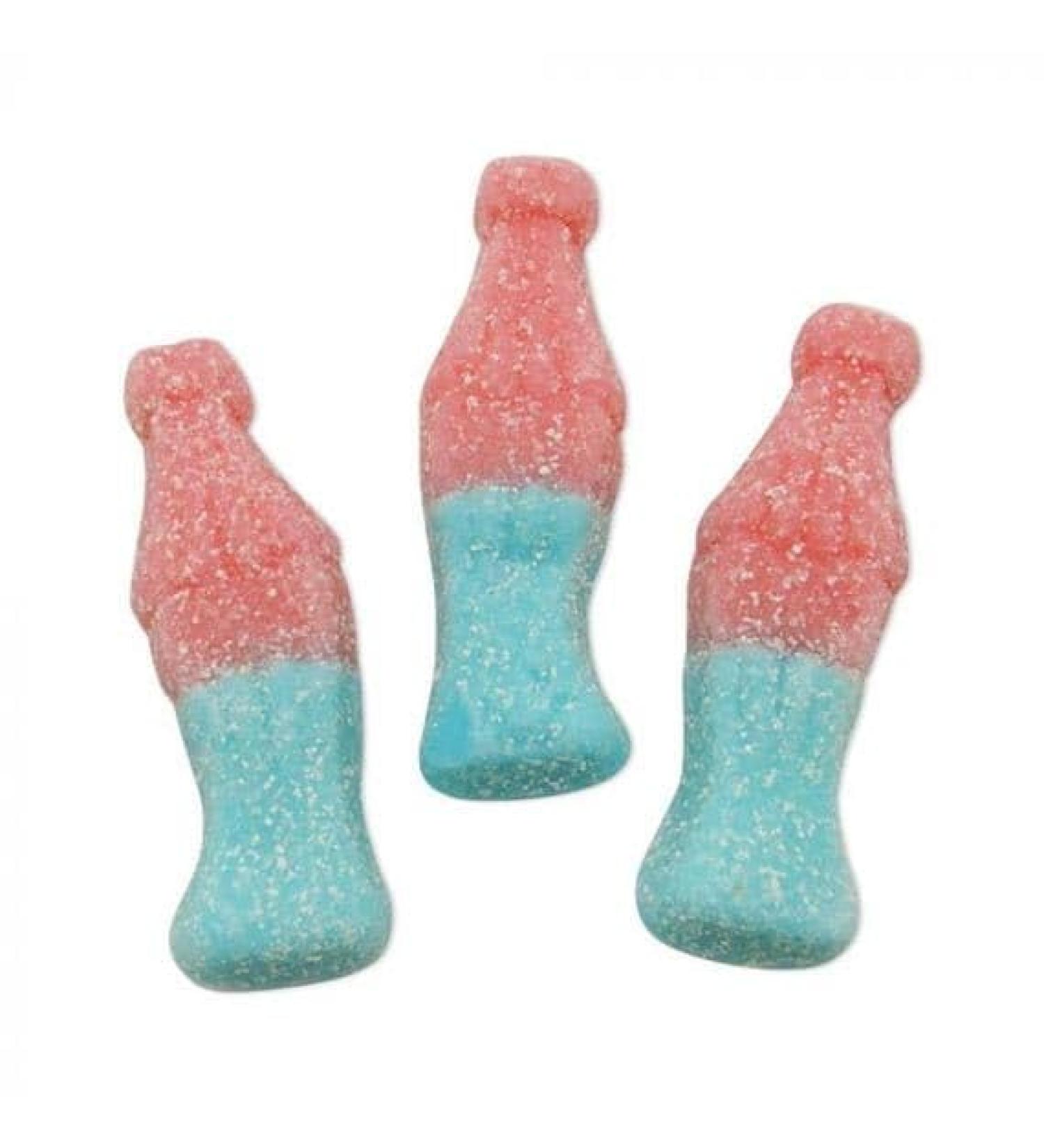 MyCandyShop Fizzy Bubblegum Bottles 1kg - blue tuti fruti bottles - Resealable bag - UK Made - Buy Online on GoSupps.com