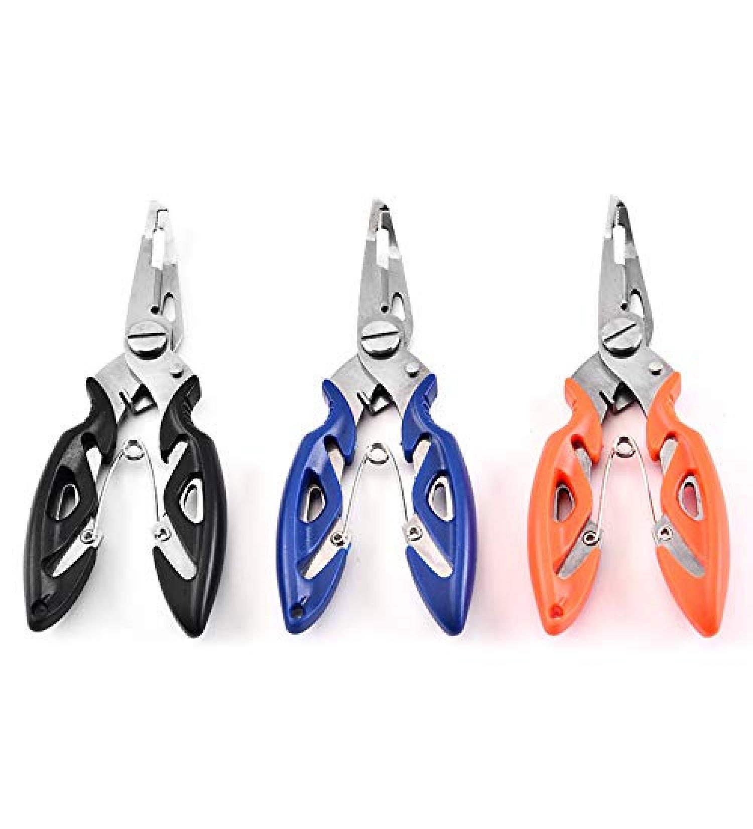 tzoxal Fishing Pliers Stainless Steel | Saltwater Resistant Hook Remover & Braid Scissors | Line Cutter & Split Ring Opener | 5in-3pcs - Buy Online on GoSupps.com