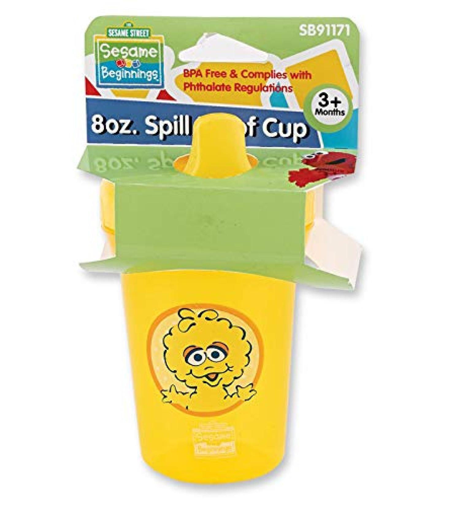 Sesame Beginnings Spill Proof Cup  8 Ounce