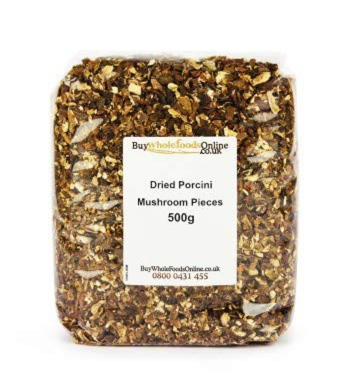 Buy Whole Foods Dried Porcini Mushroom Pieces (500g)