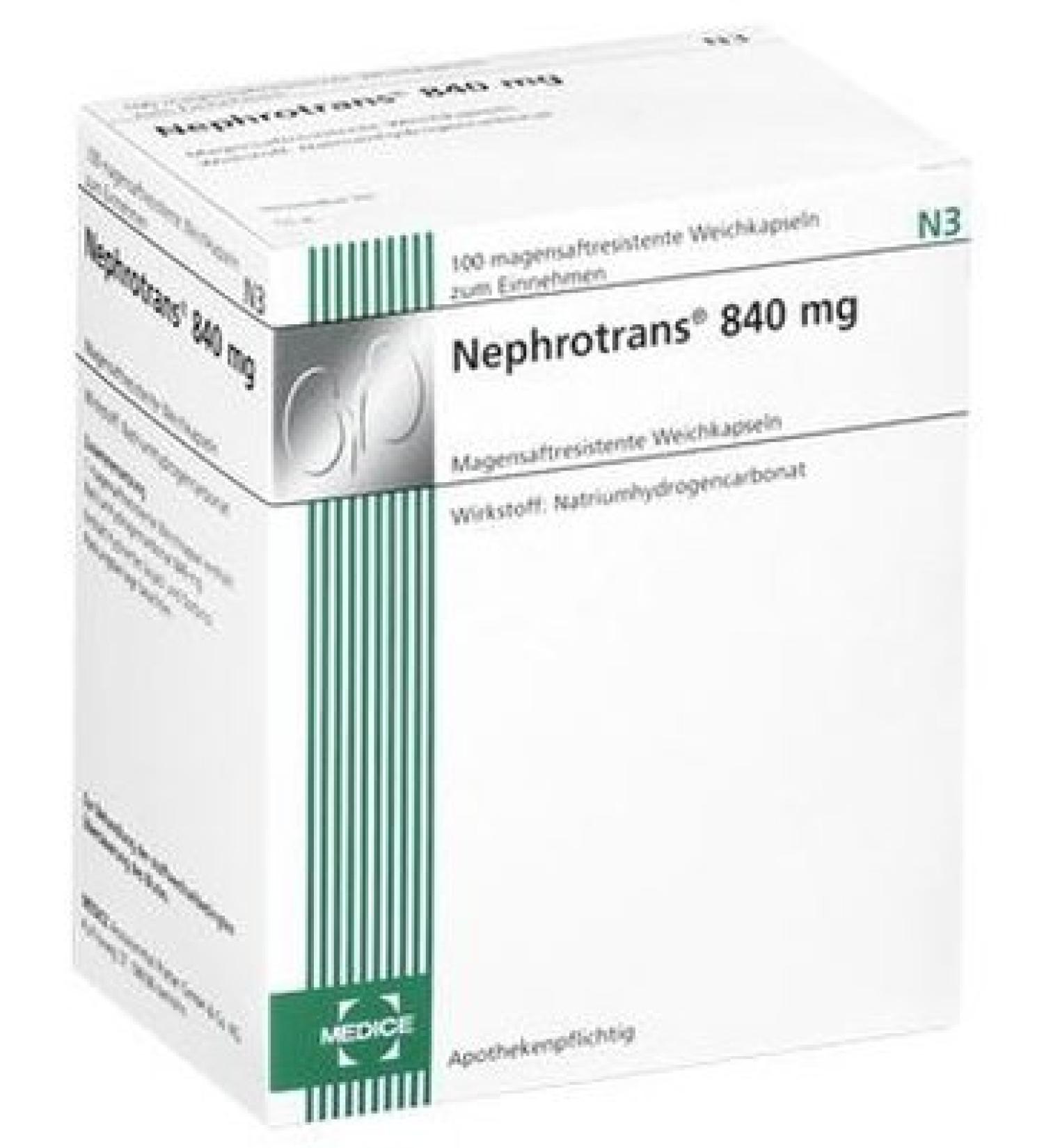 NEPHROTRANS 840 mg gastro-resistant capsules 100 pcs